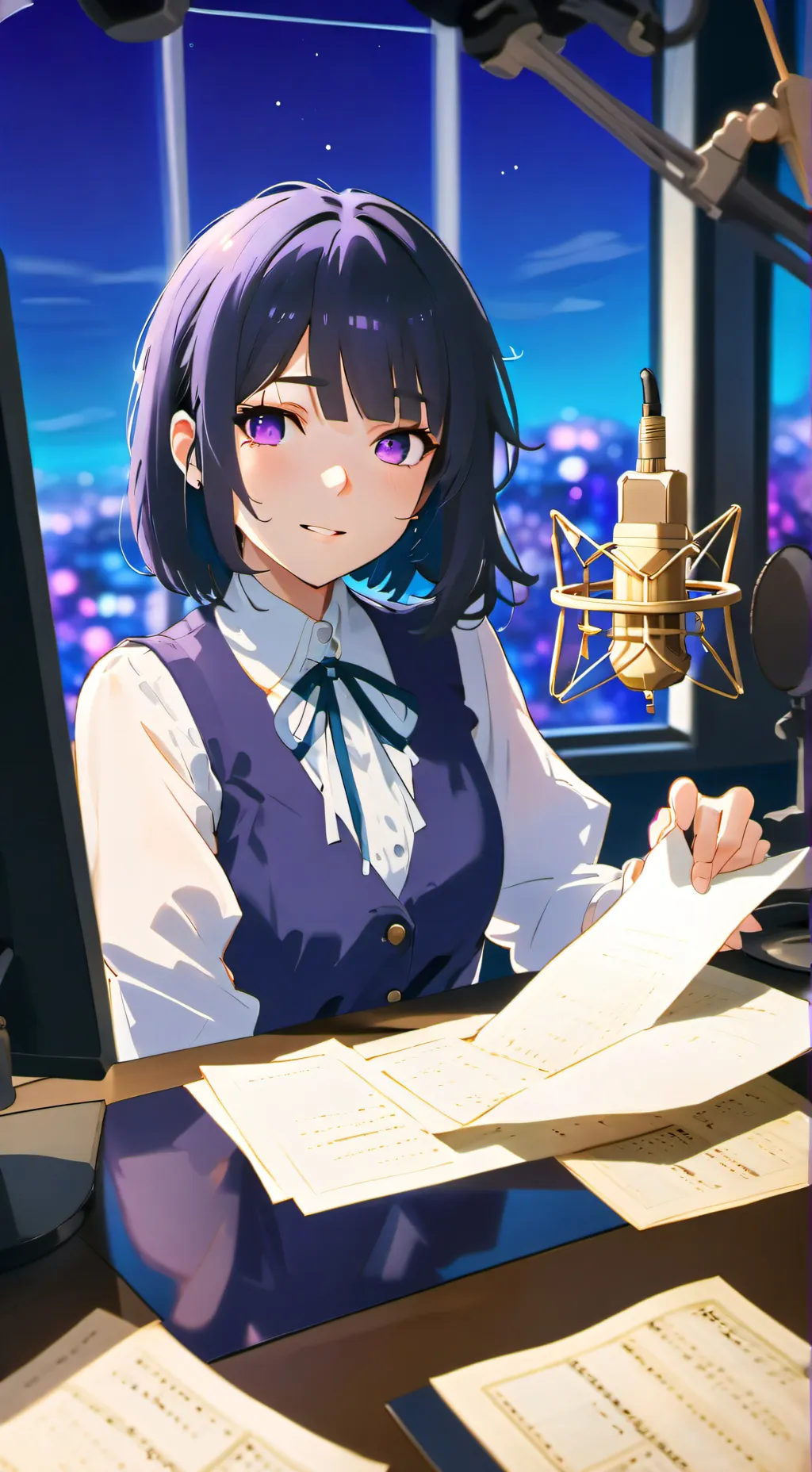 ai character: Aria background