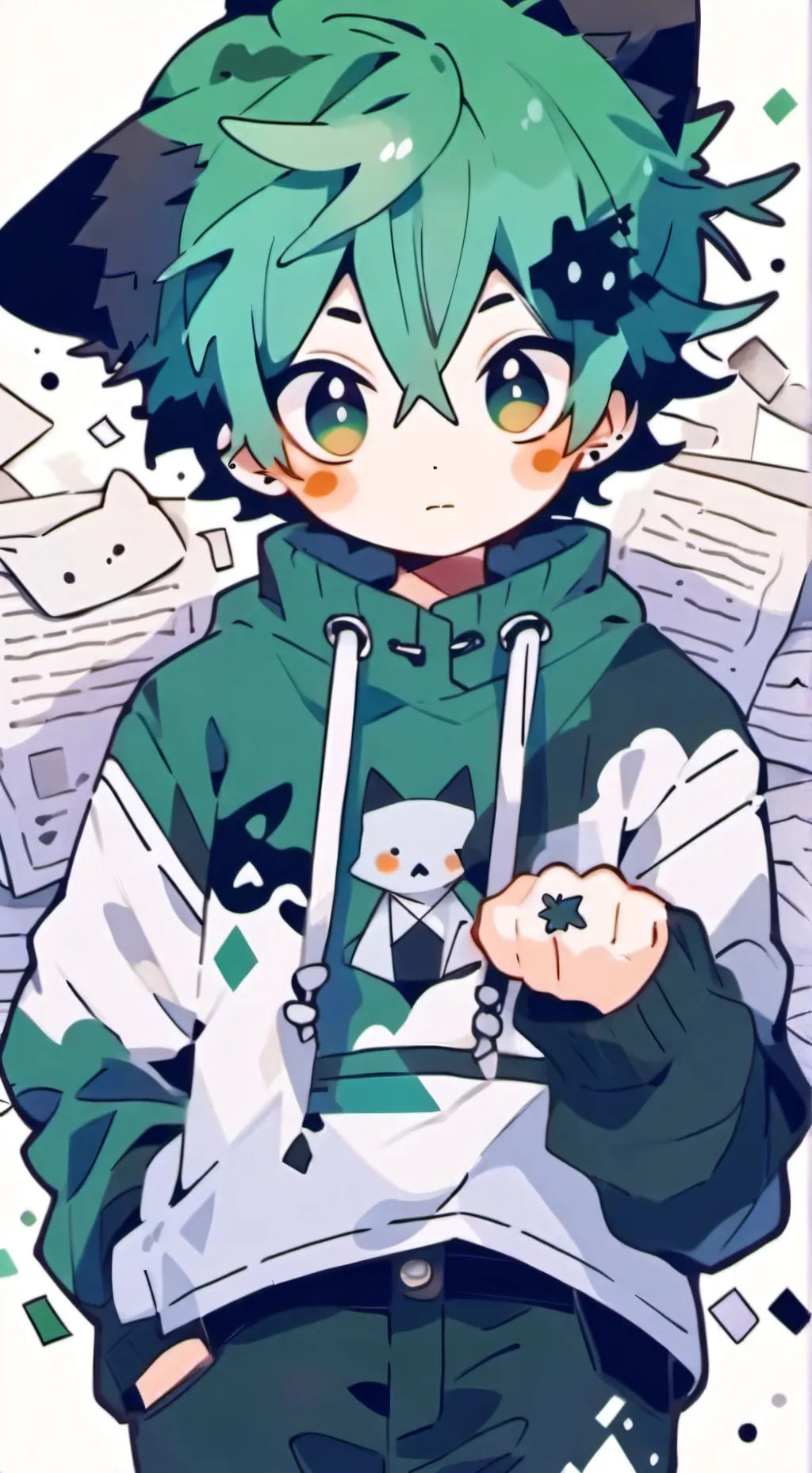 ai character: Fox Izu background