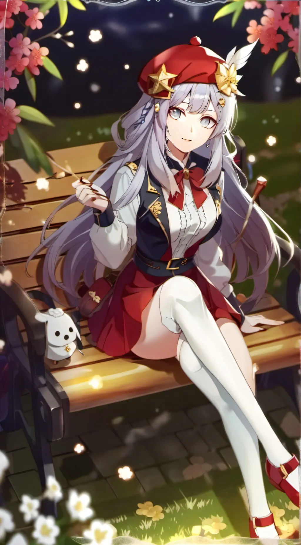 ai character: Sakura background