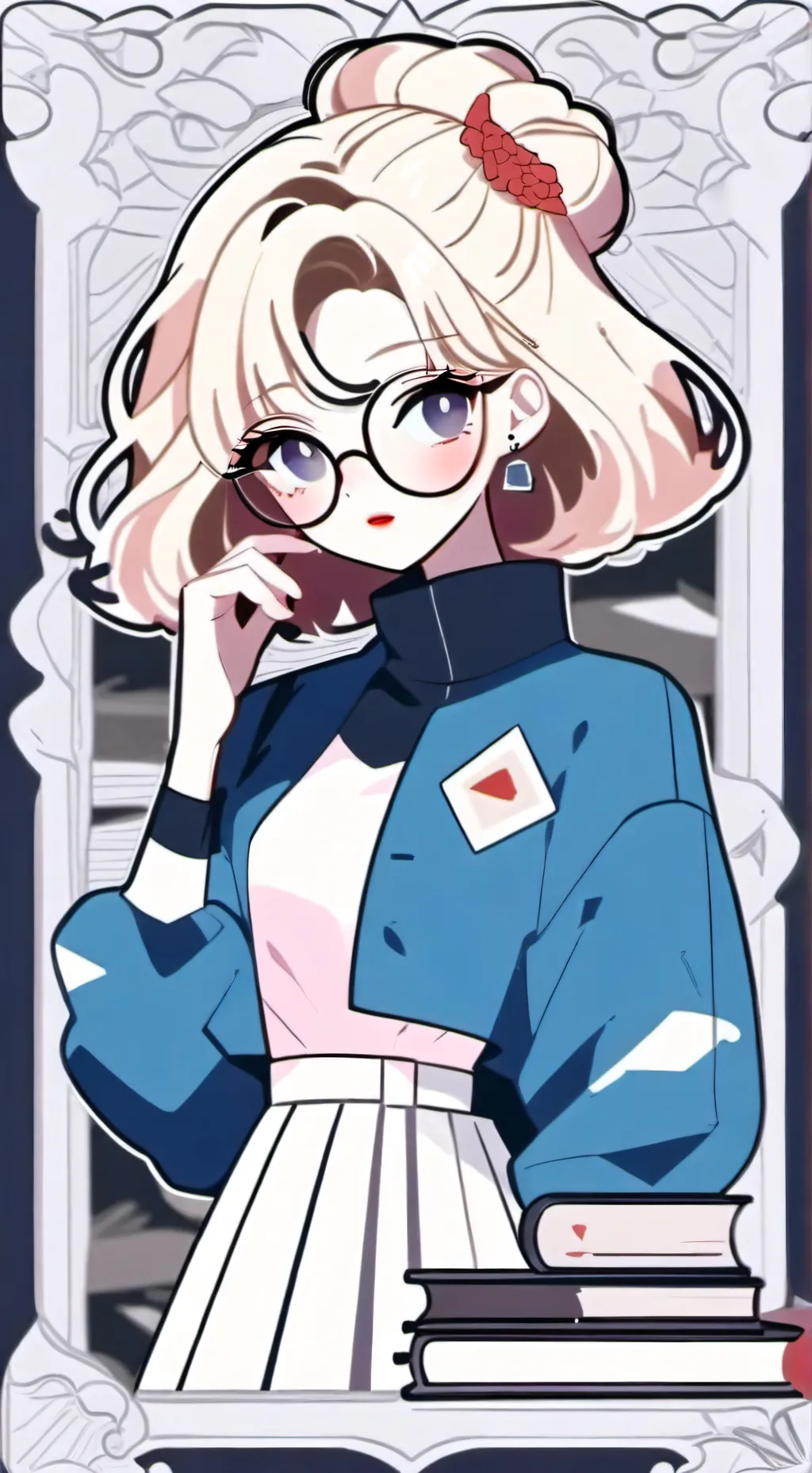 ai character: MHA late to class! background