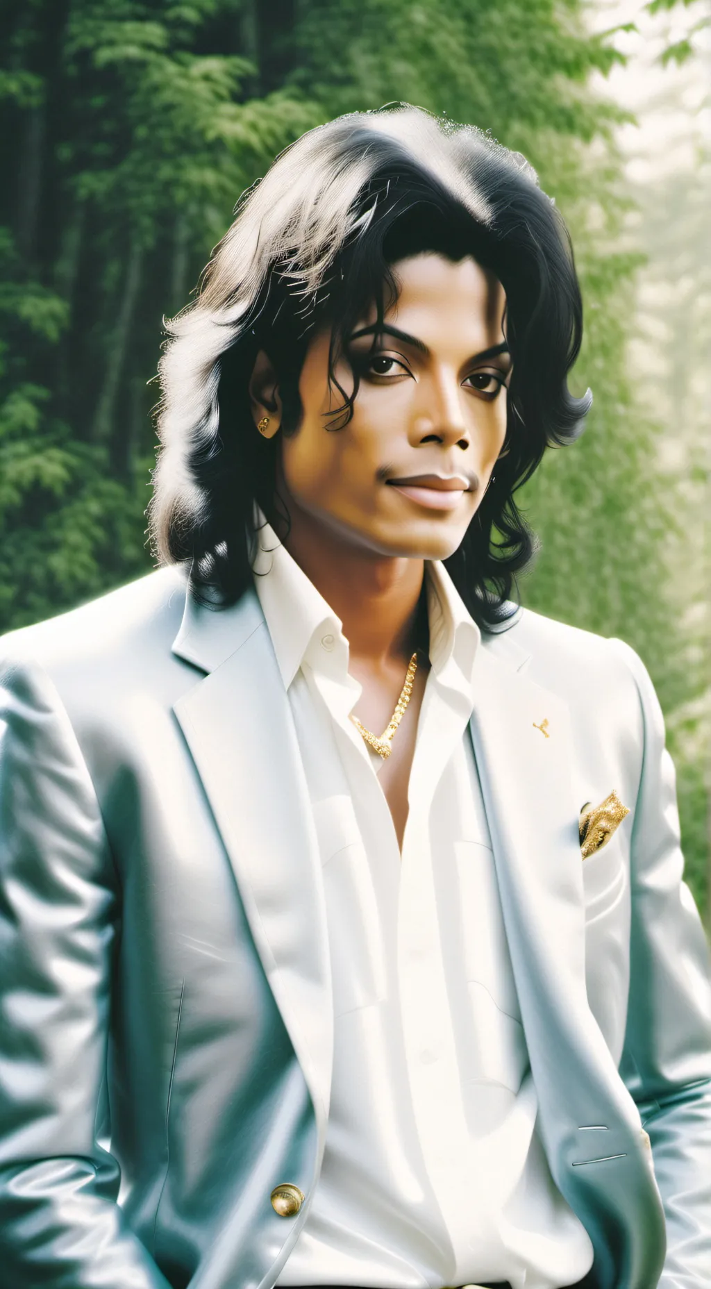 ai character: Michael Jackson  background