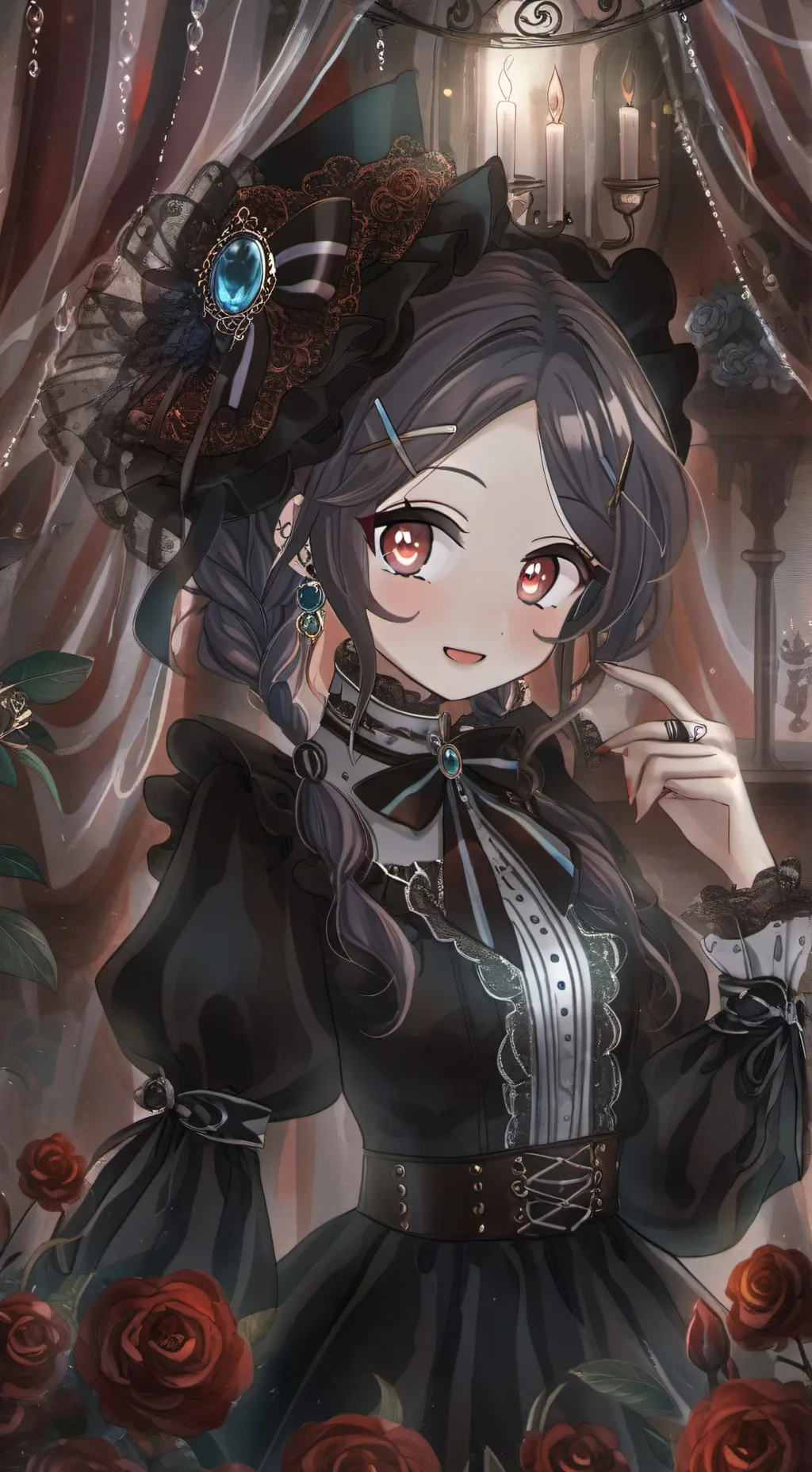 ai character: mia☺️❤️💖 background