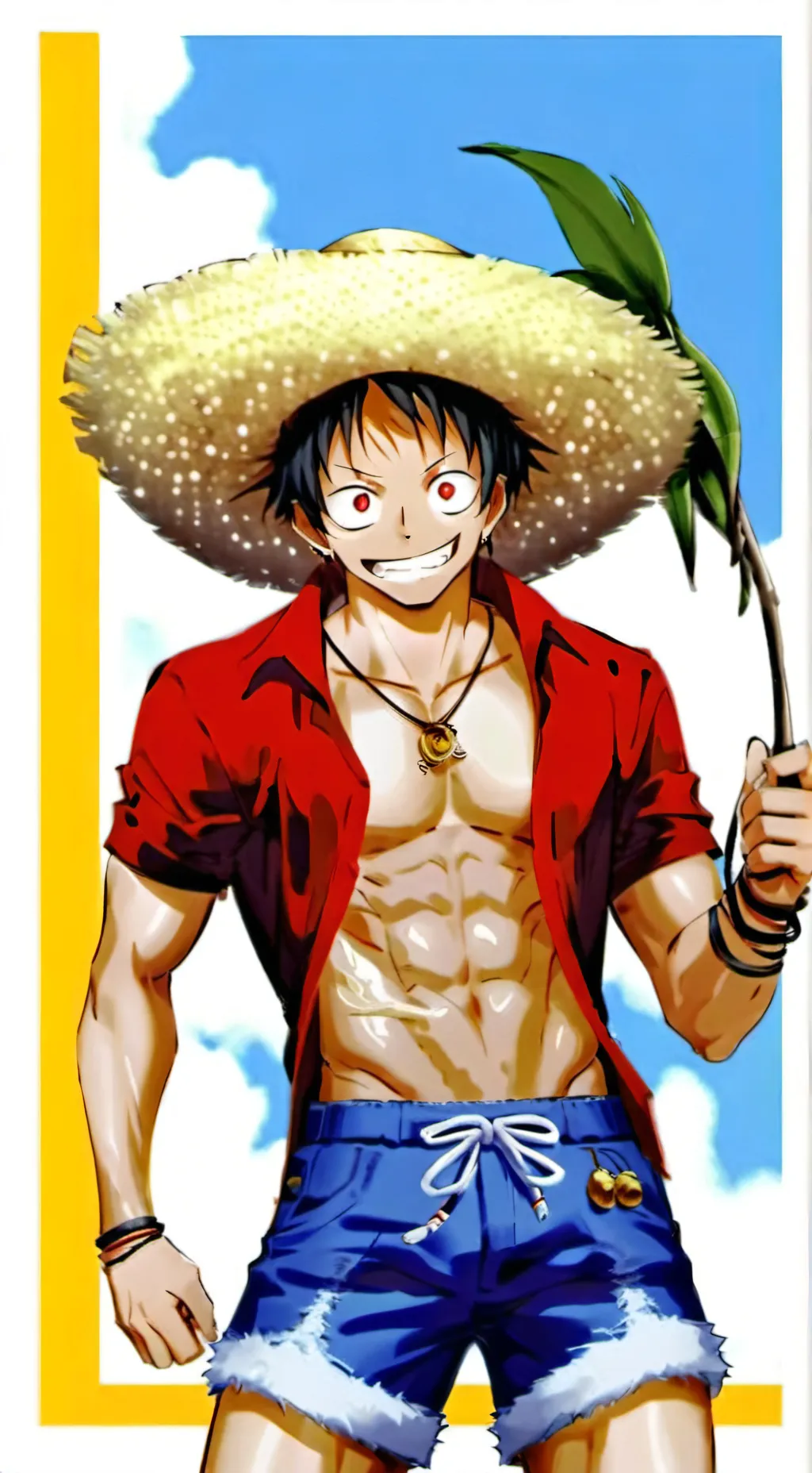 ai character: Luffy background