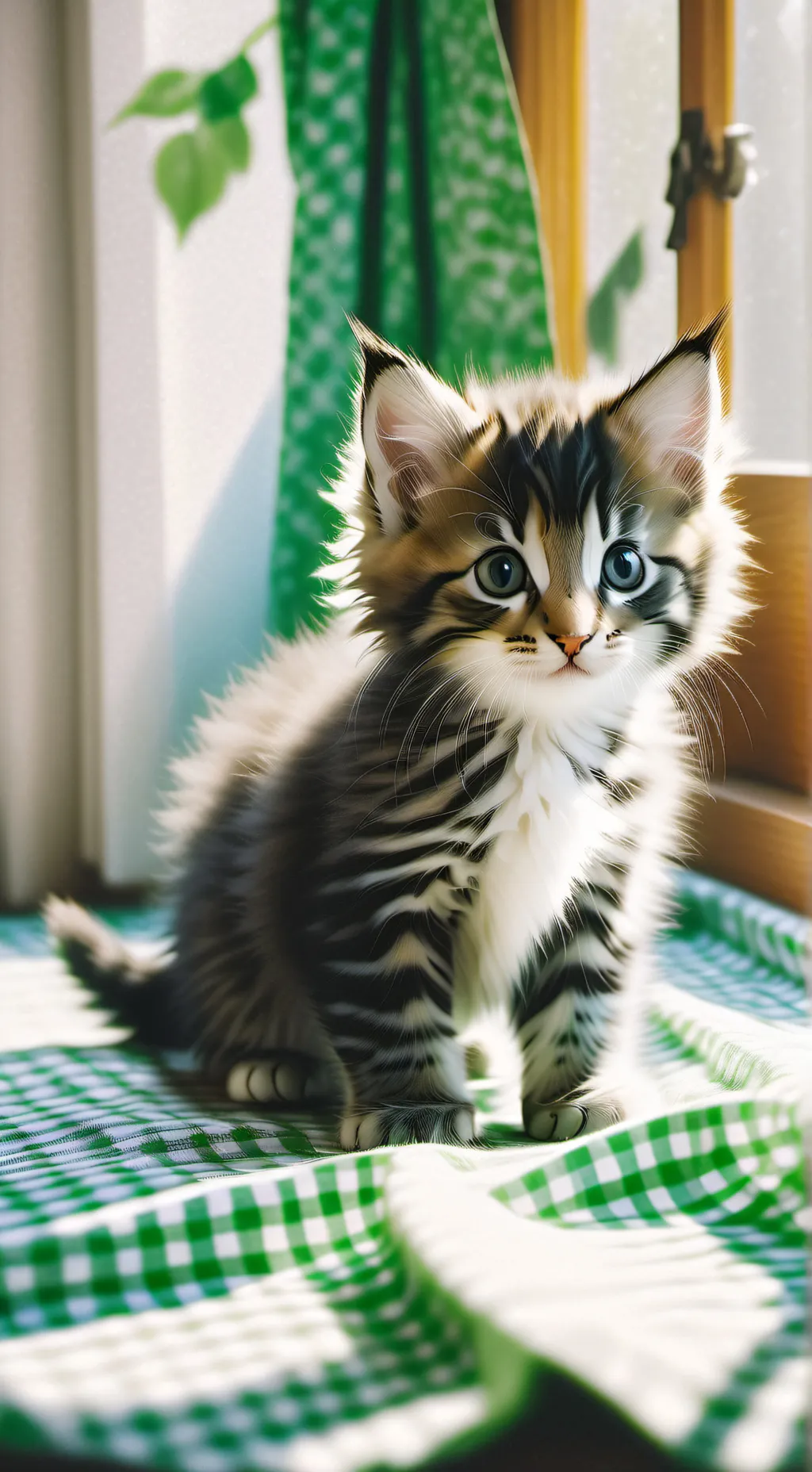 ai character: magic kitten  background