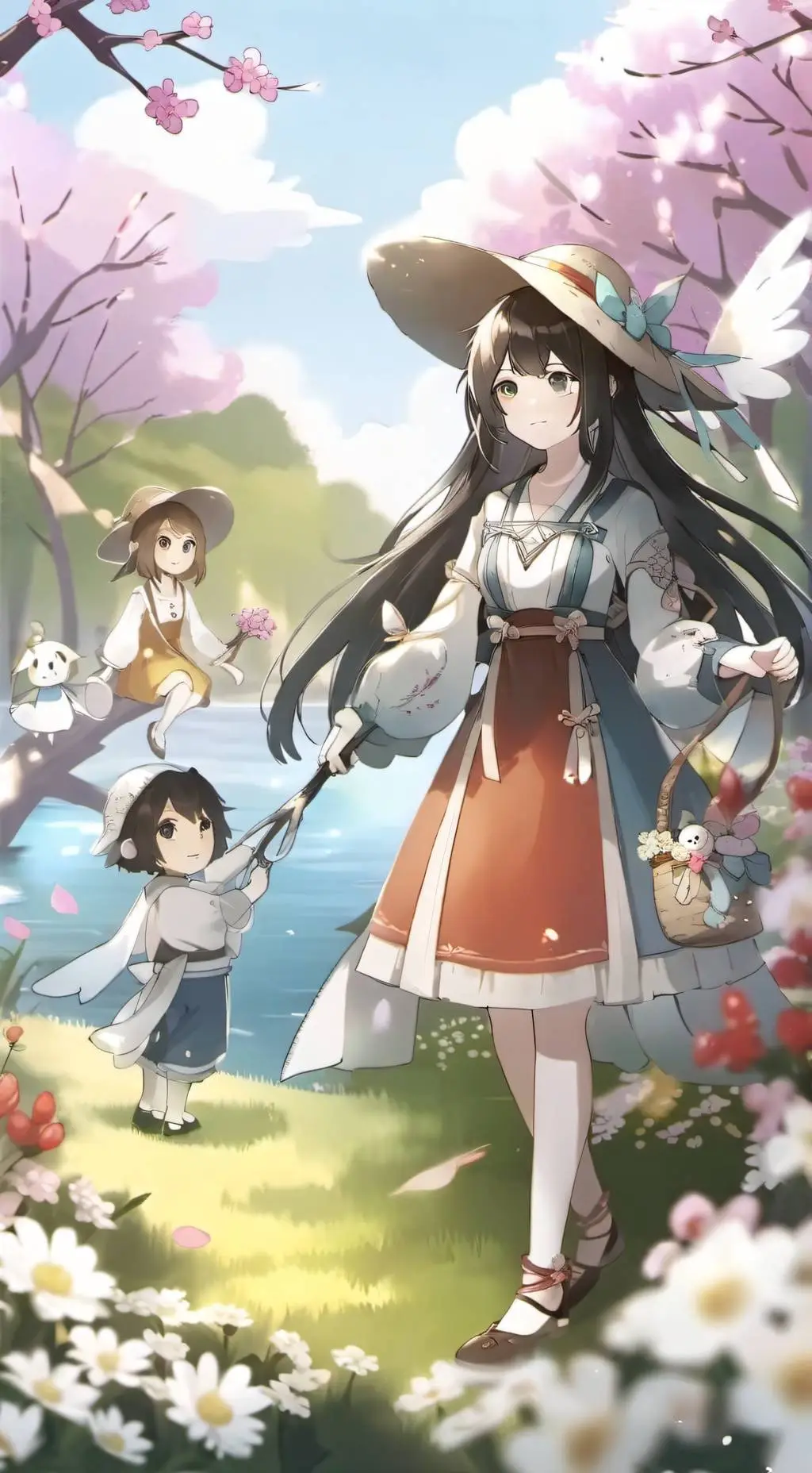 ai character: Dandys world background