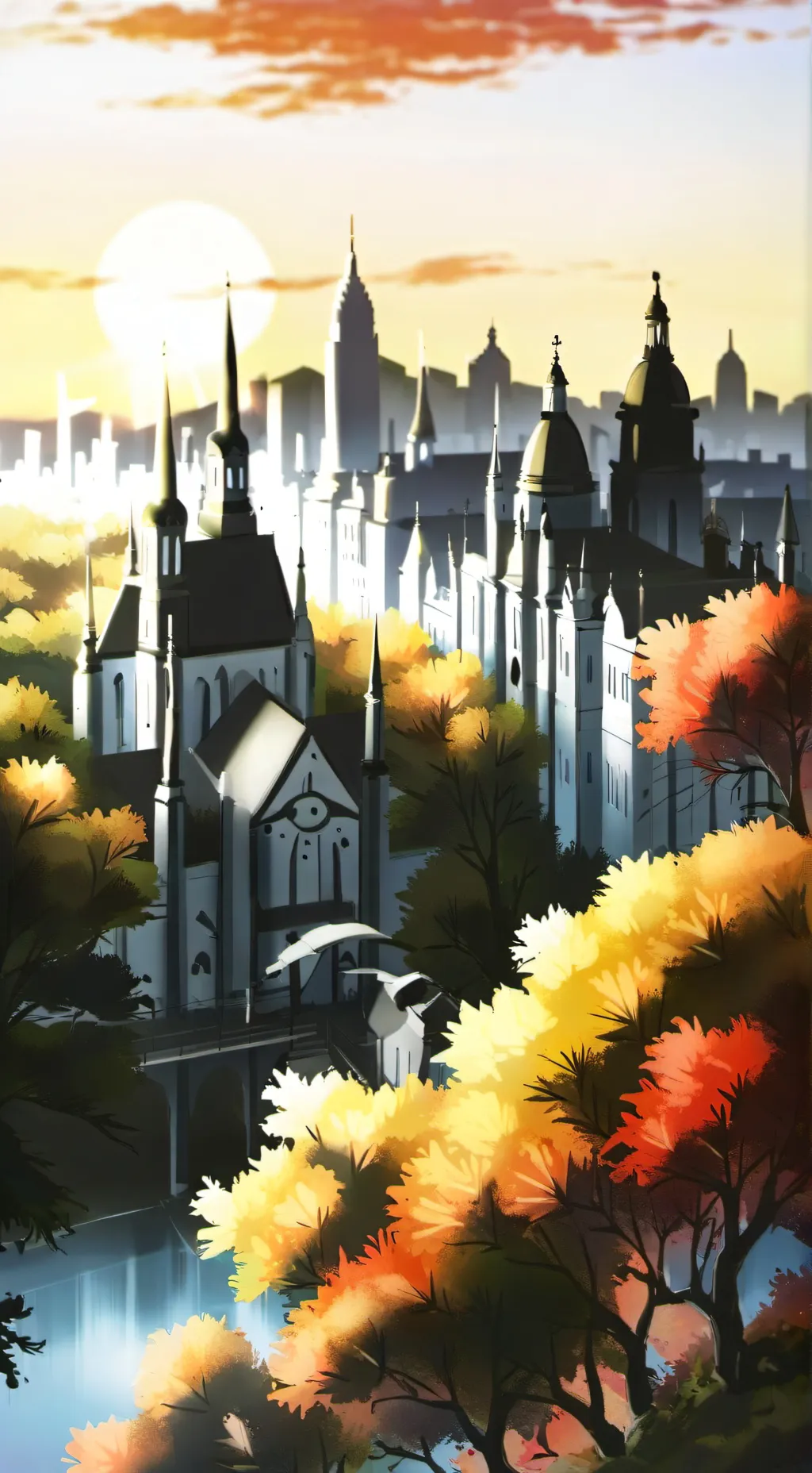 ai character: CH road trip background