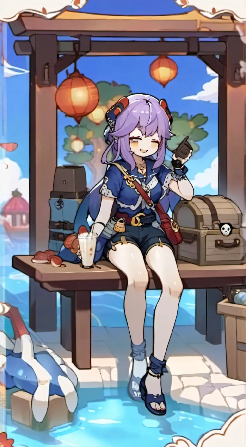 ai character: genshin background