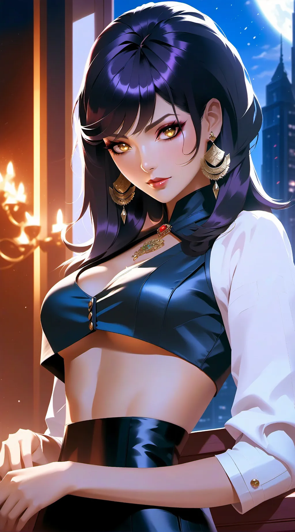 ai character: Luna background