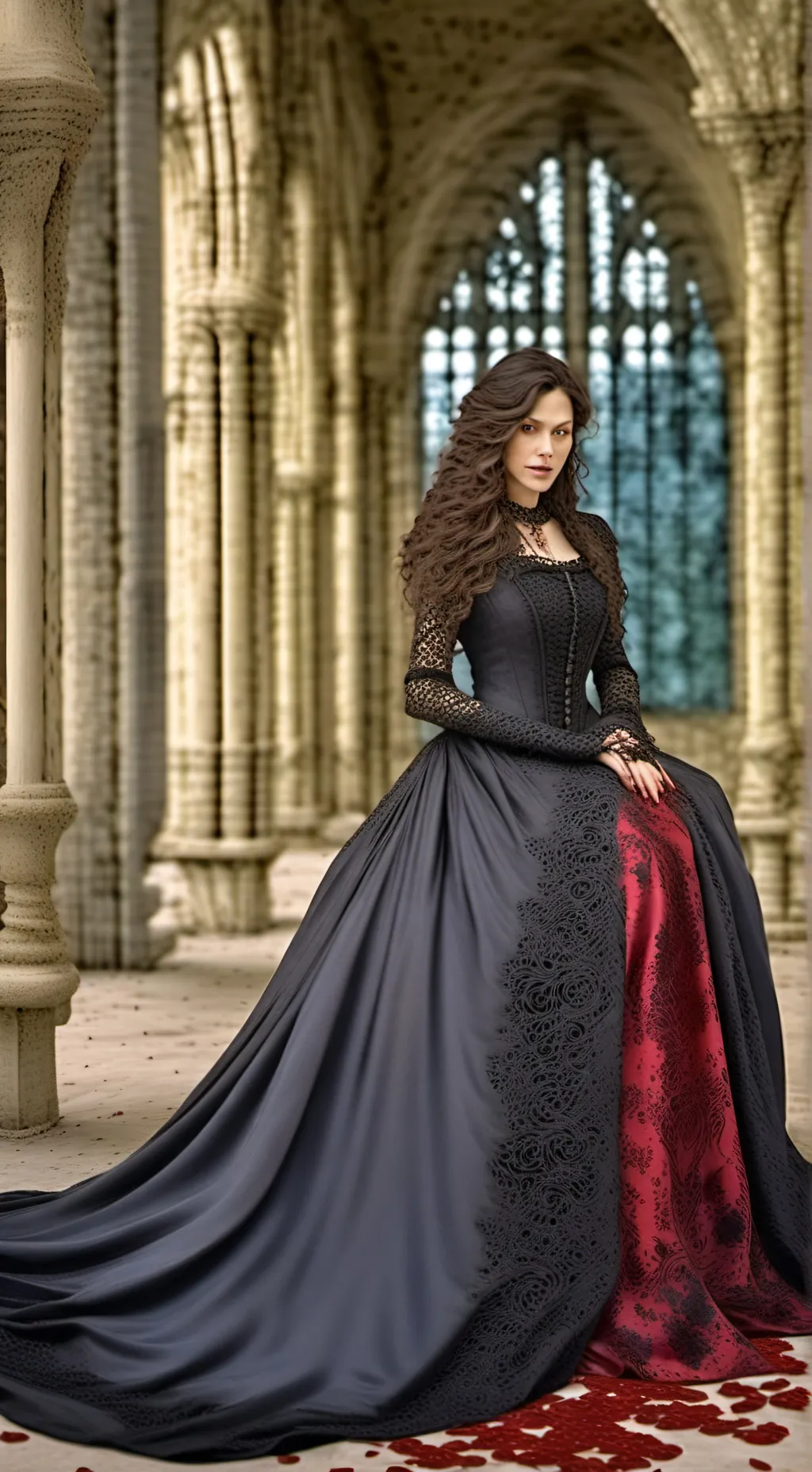 ai character: Red background