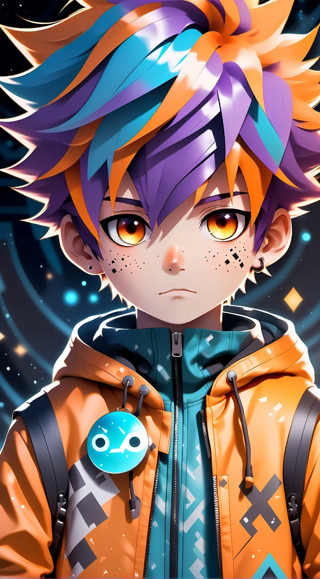 ai character: Quincy Void background