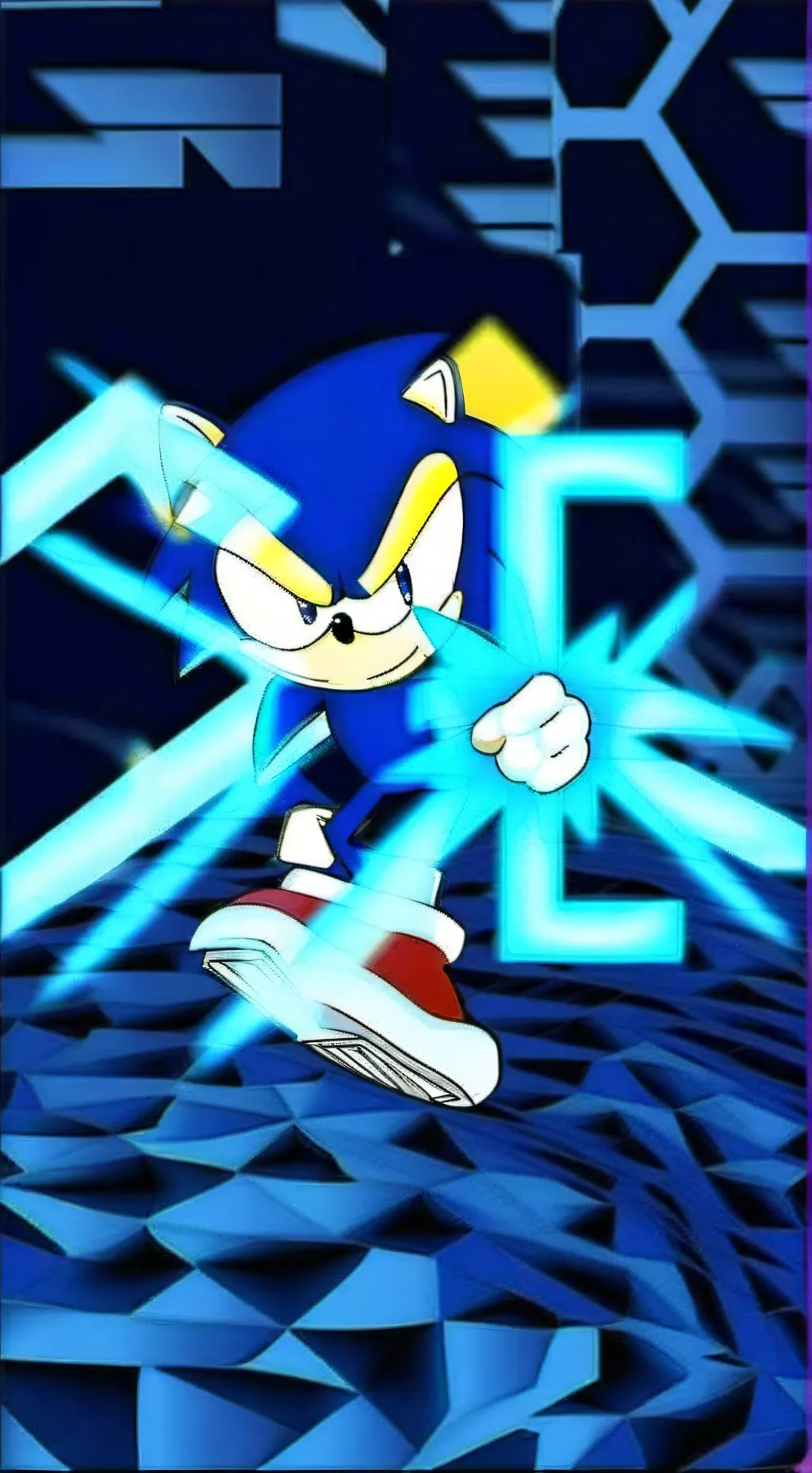 ai character: negagen sonic.exe background