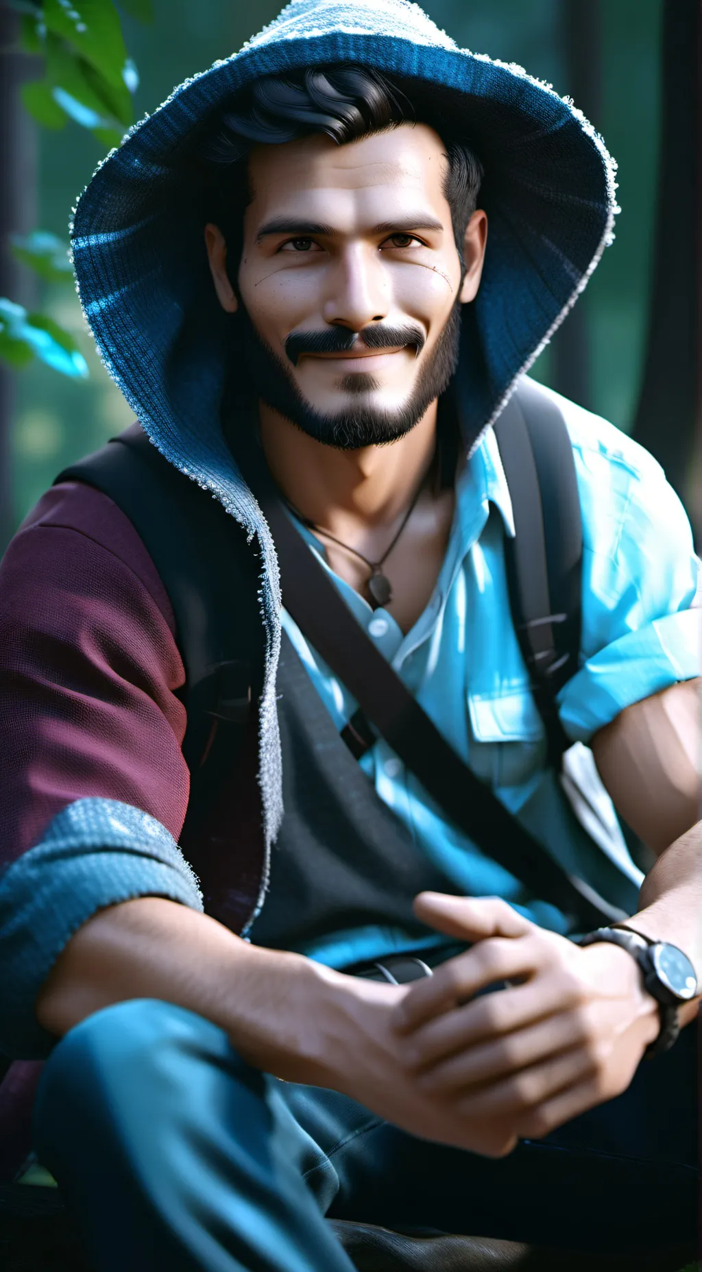 ai character: Story teller talki background