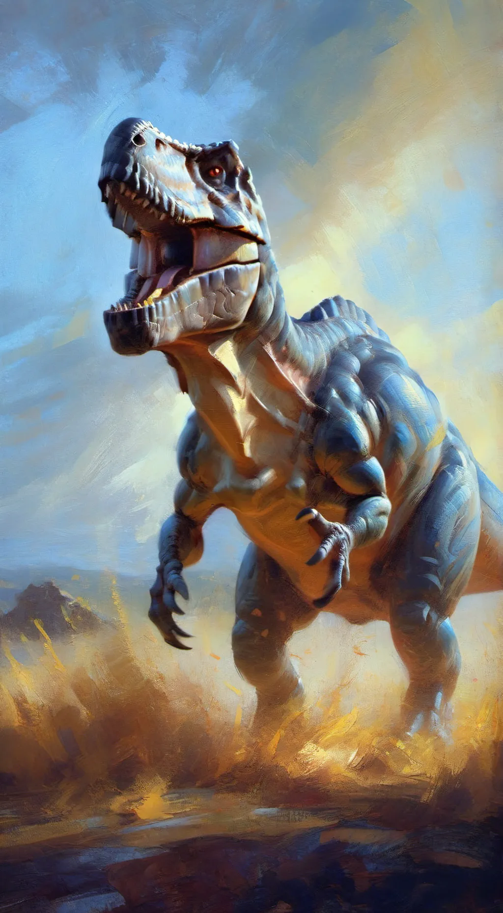 ai character: Jurassic World background