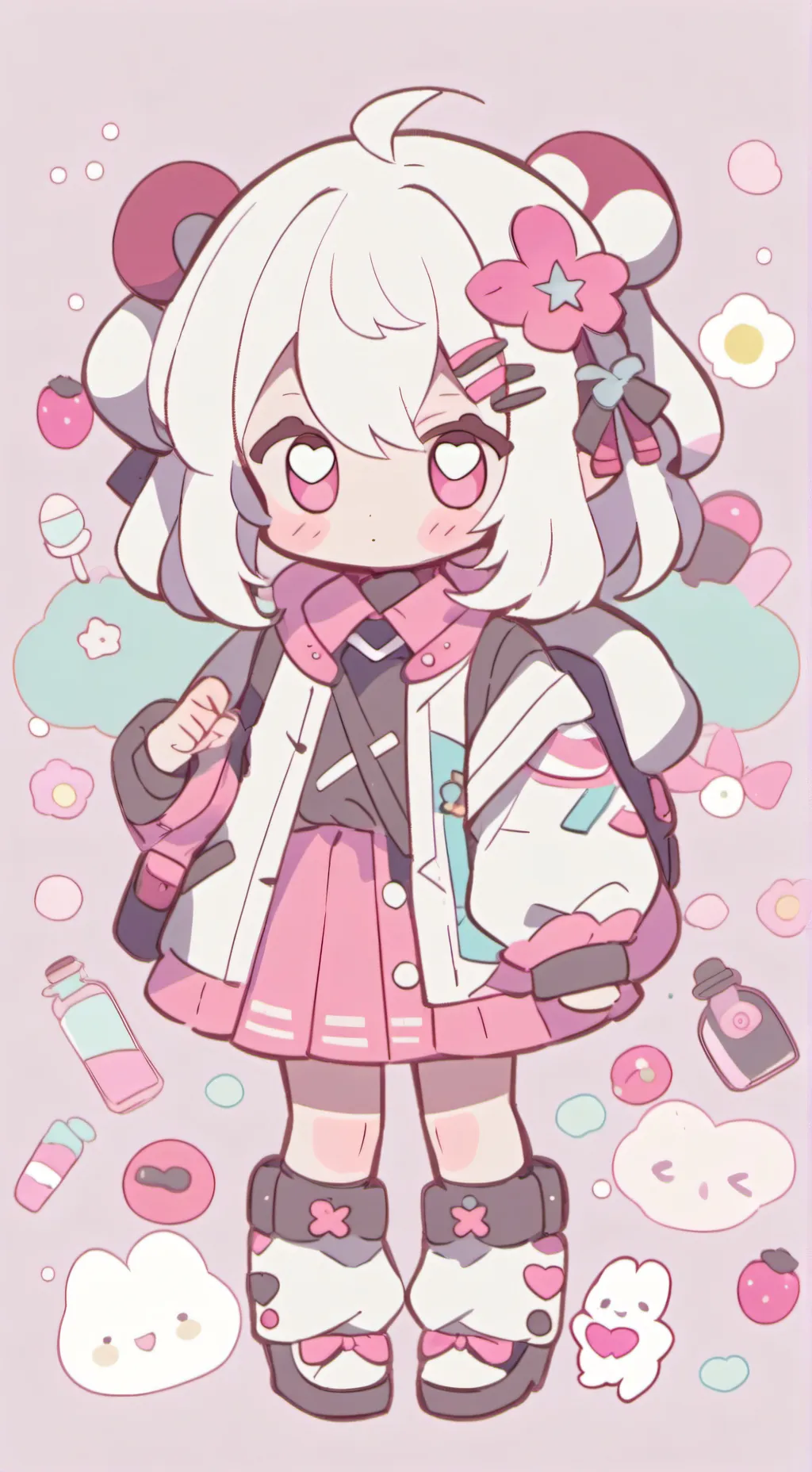 ai character: Hermana pequeña background