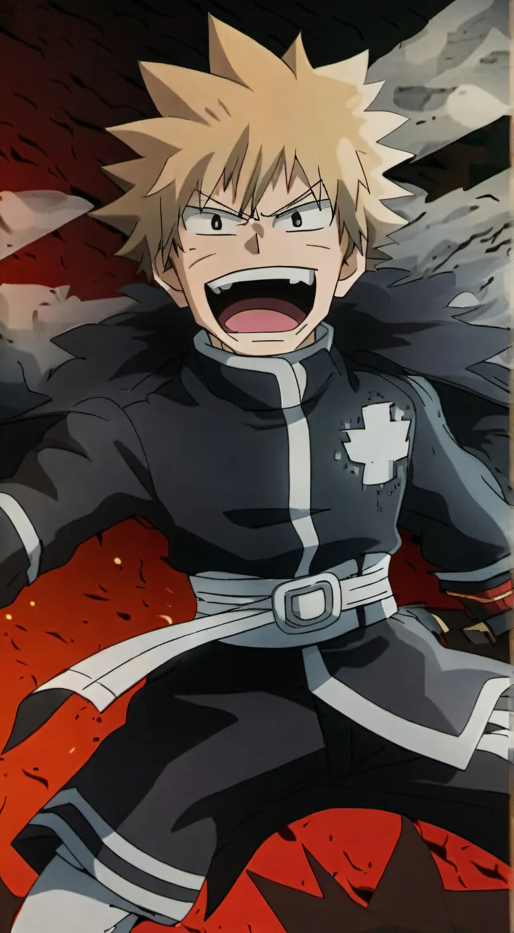 ai character: Katsuki Bakugo background