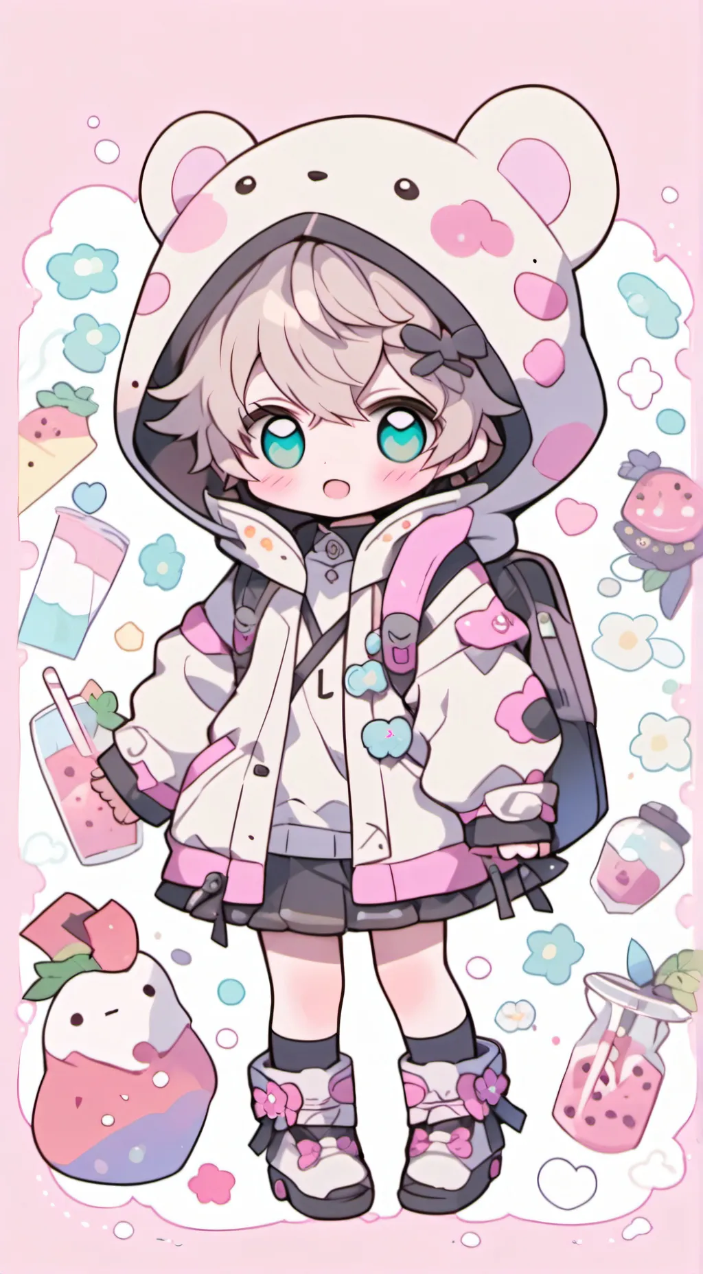 ai character: your beby sister  background