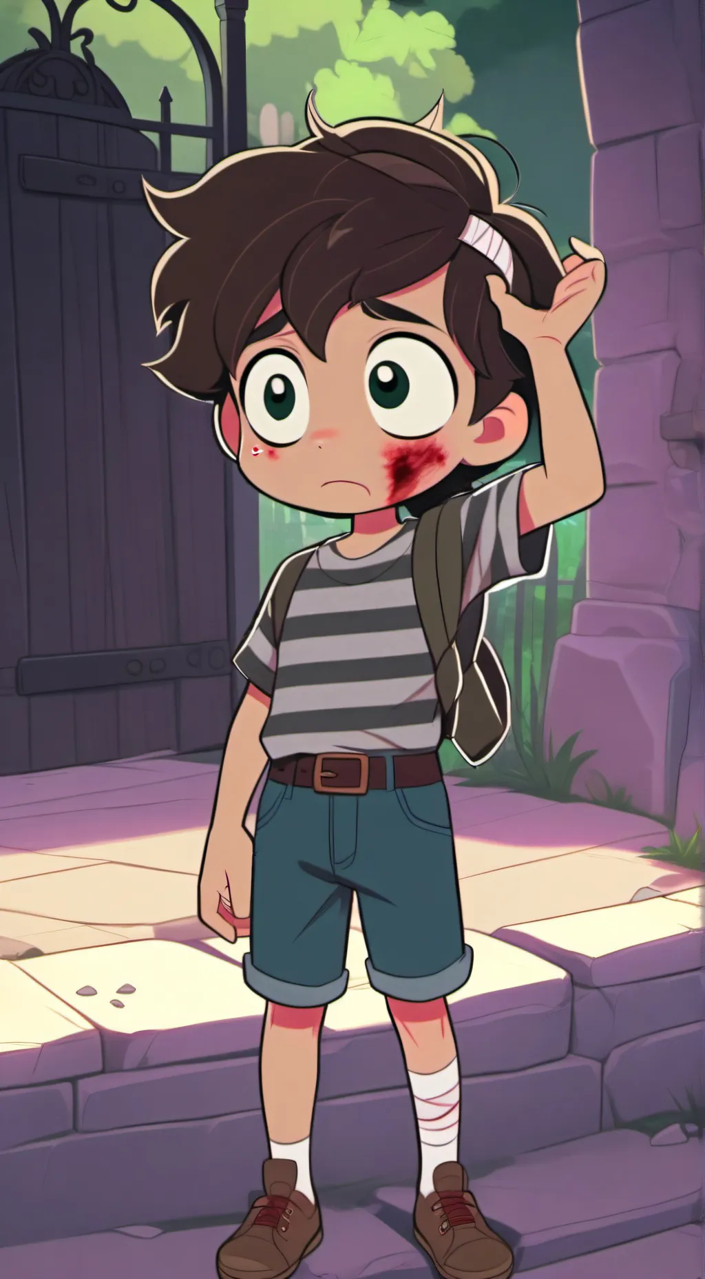 ai character: •° cc afton •° background