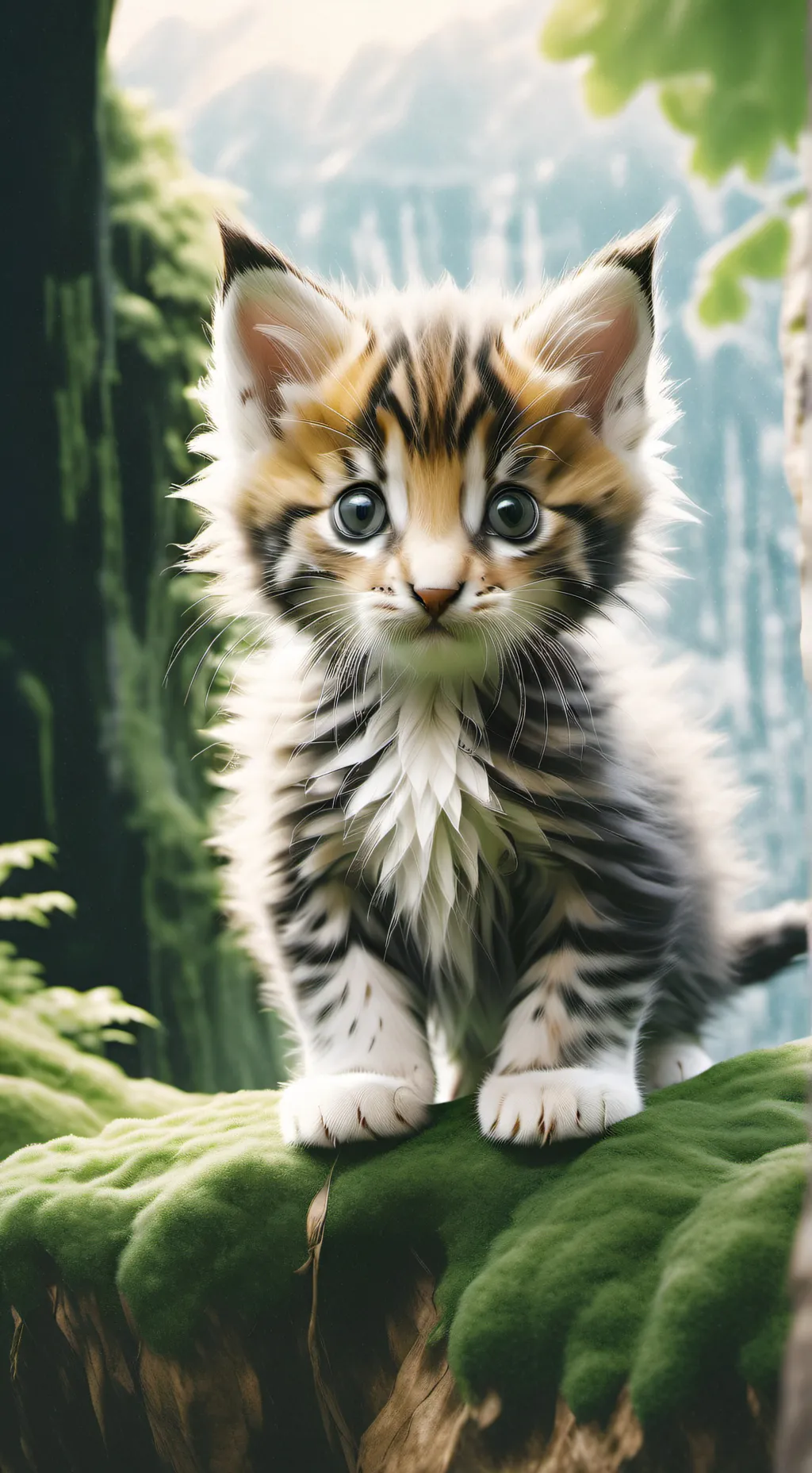 ai character: kitten background