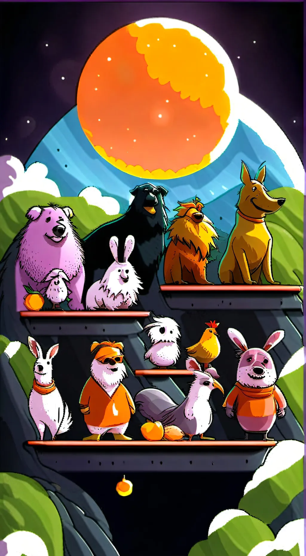 ai character: SC Christmas! :D background