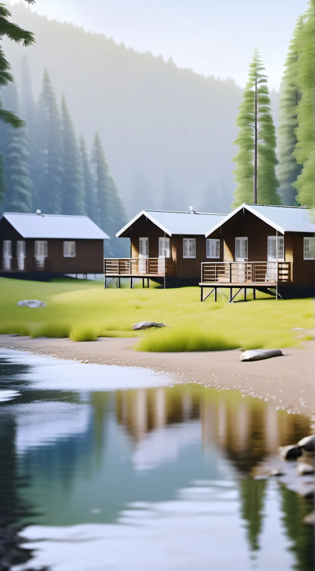 ai character: summer camp  background