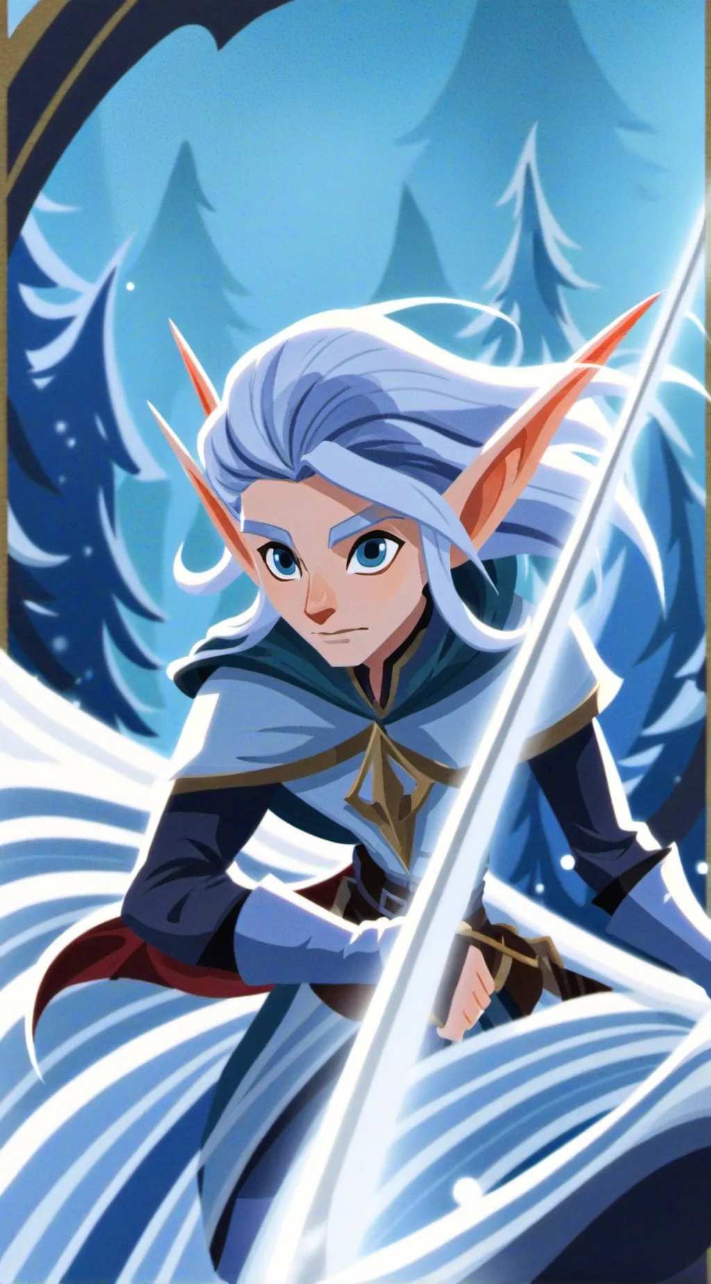 ai character: Freeze background