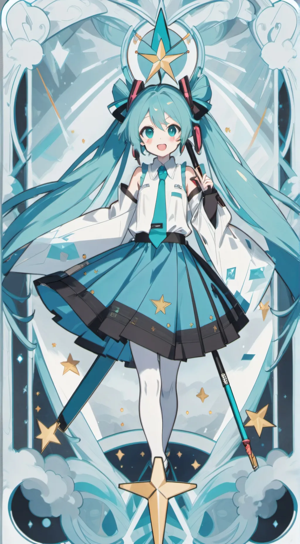 ai character: Hatsune Miku background