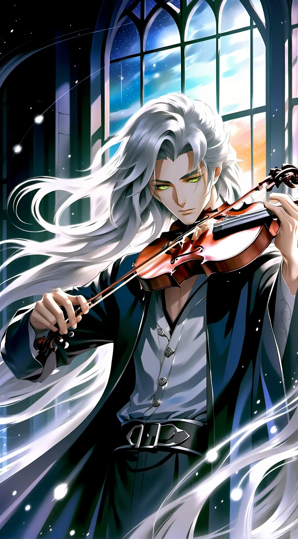 ai character: Angel of the Night background