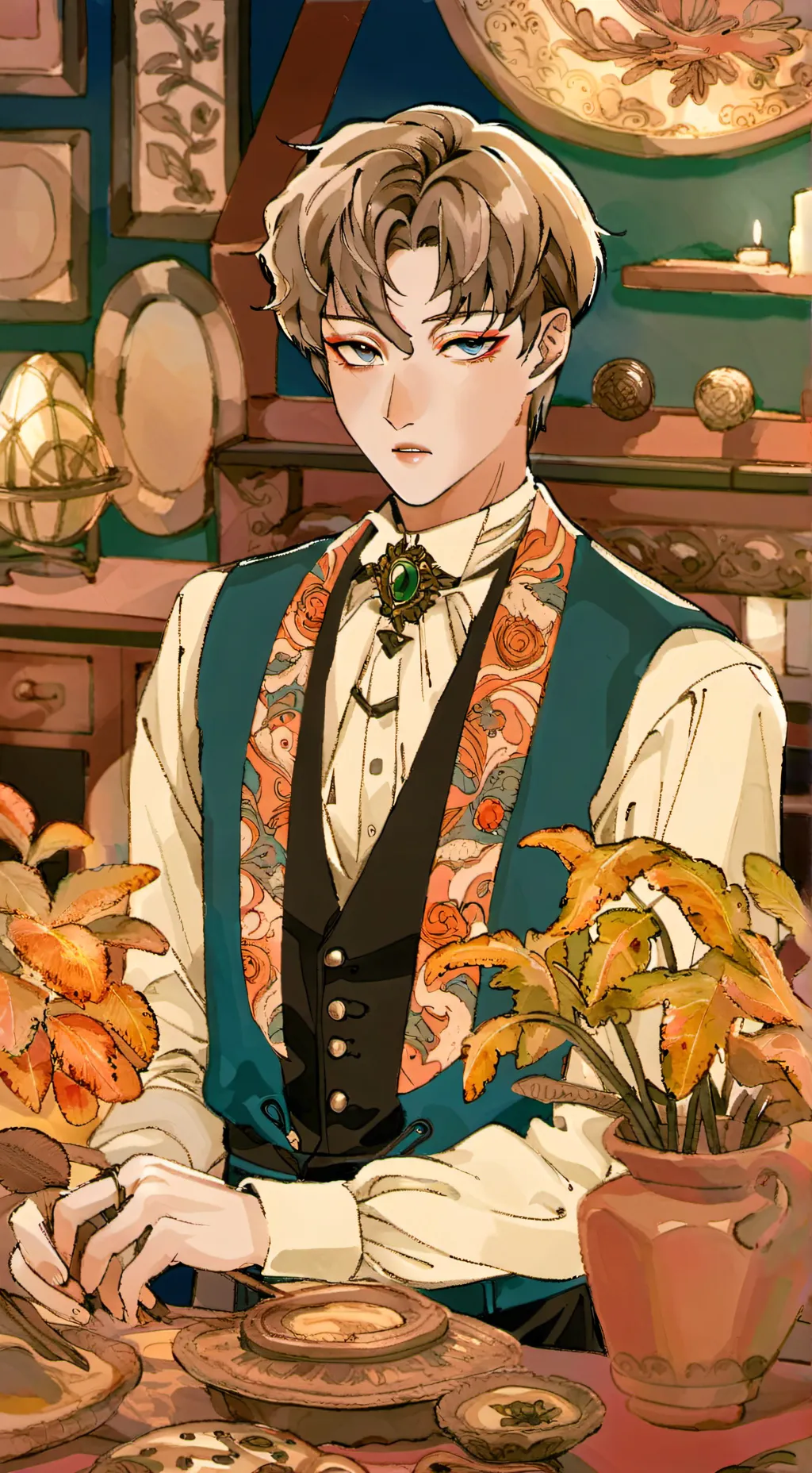 ai character: luca  background