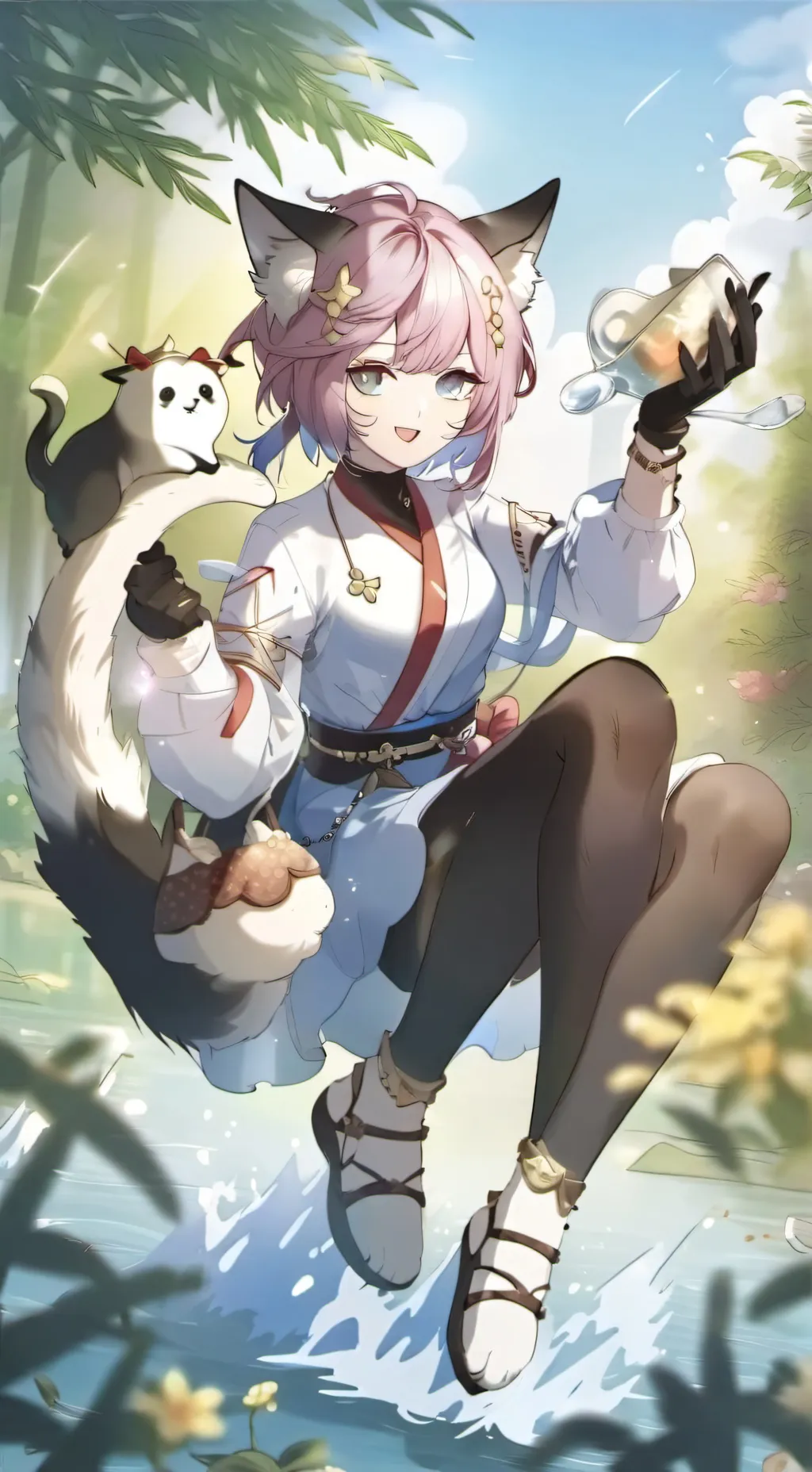 ai character: autumn  background