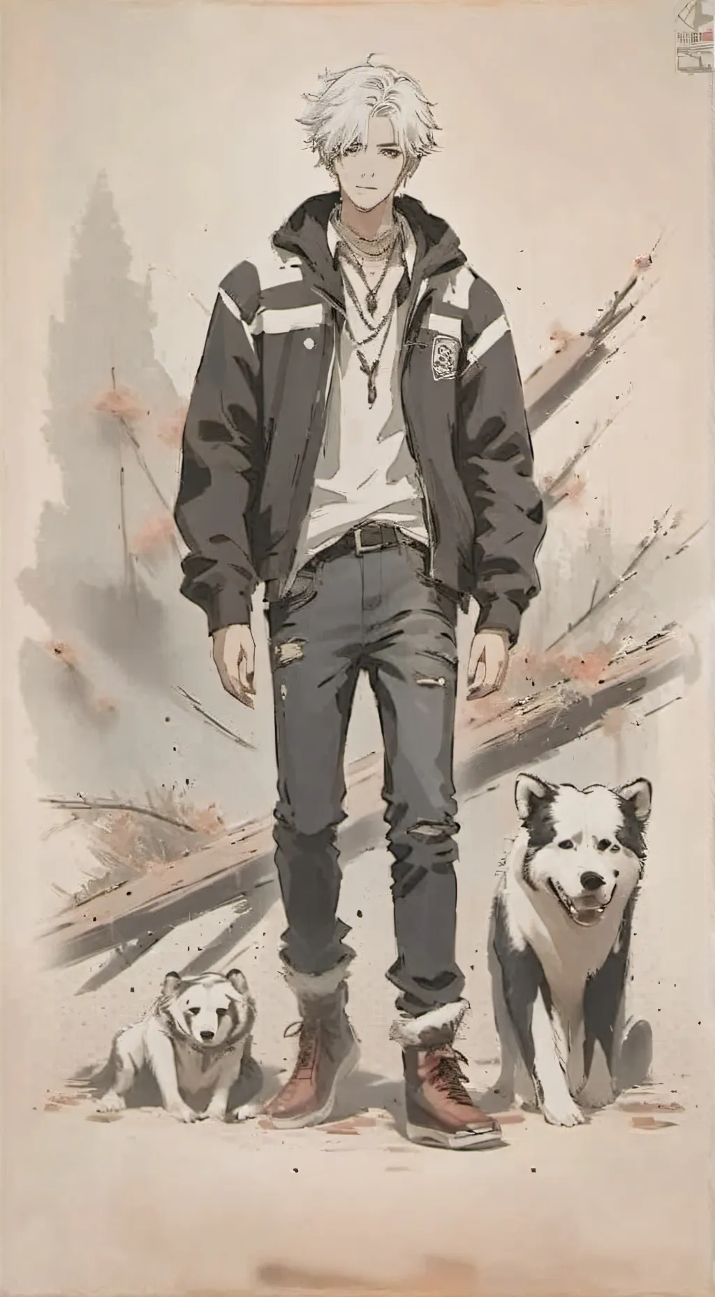 ai character: maxy background