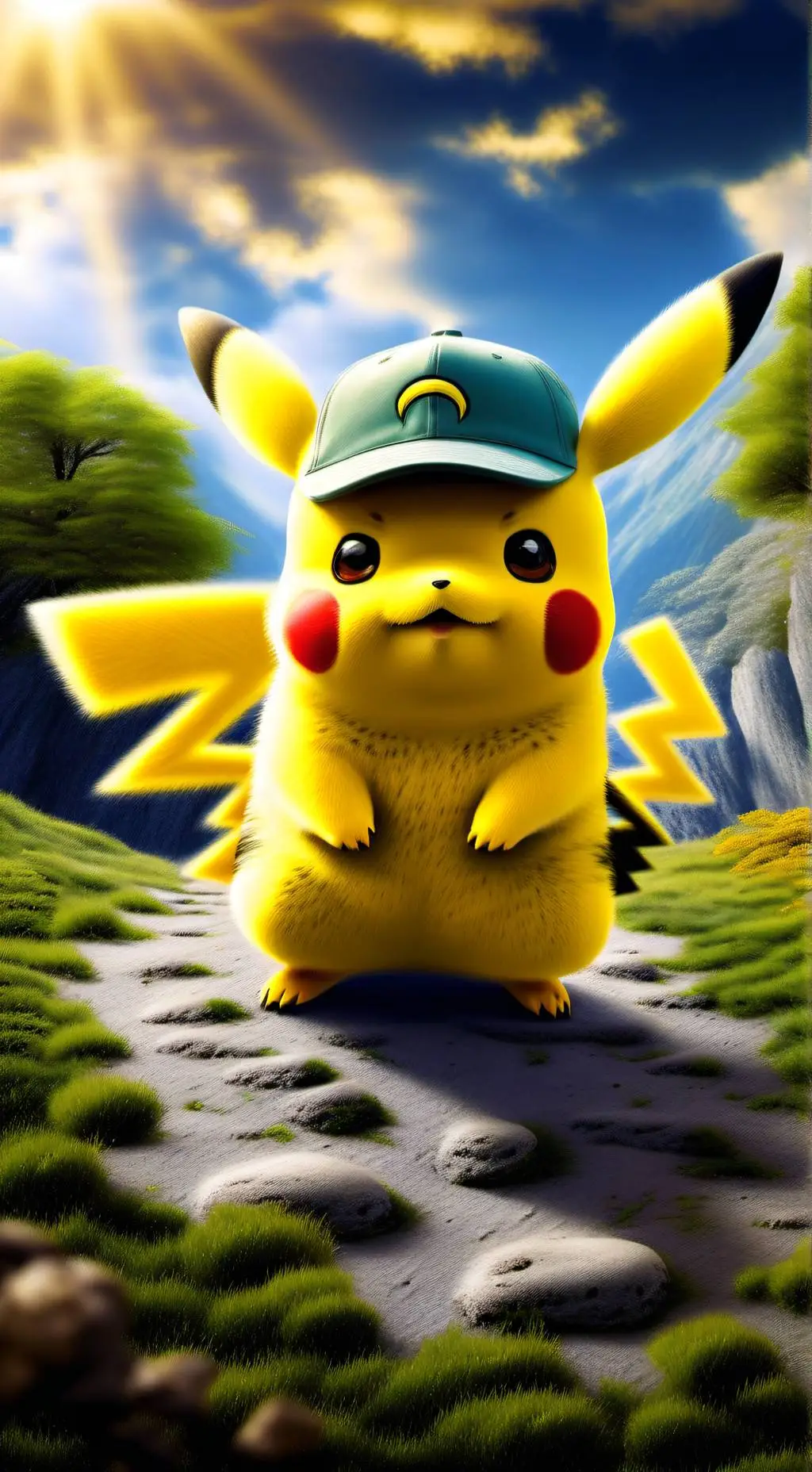 ai character: Pikachu background