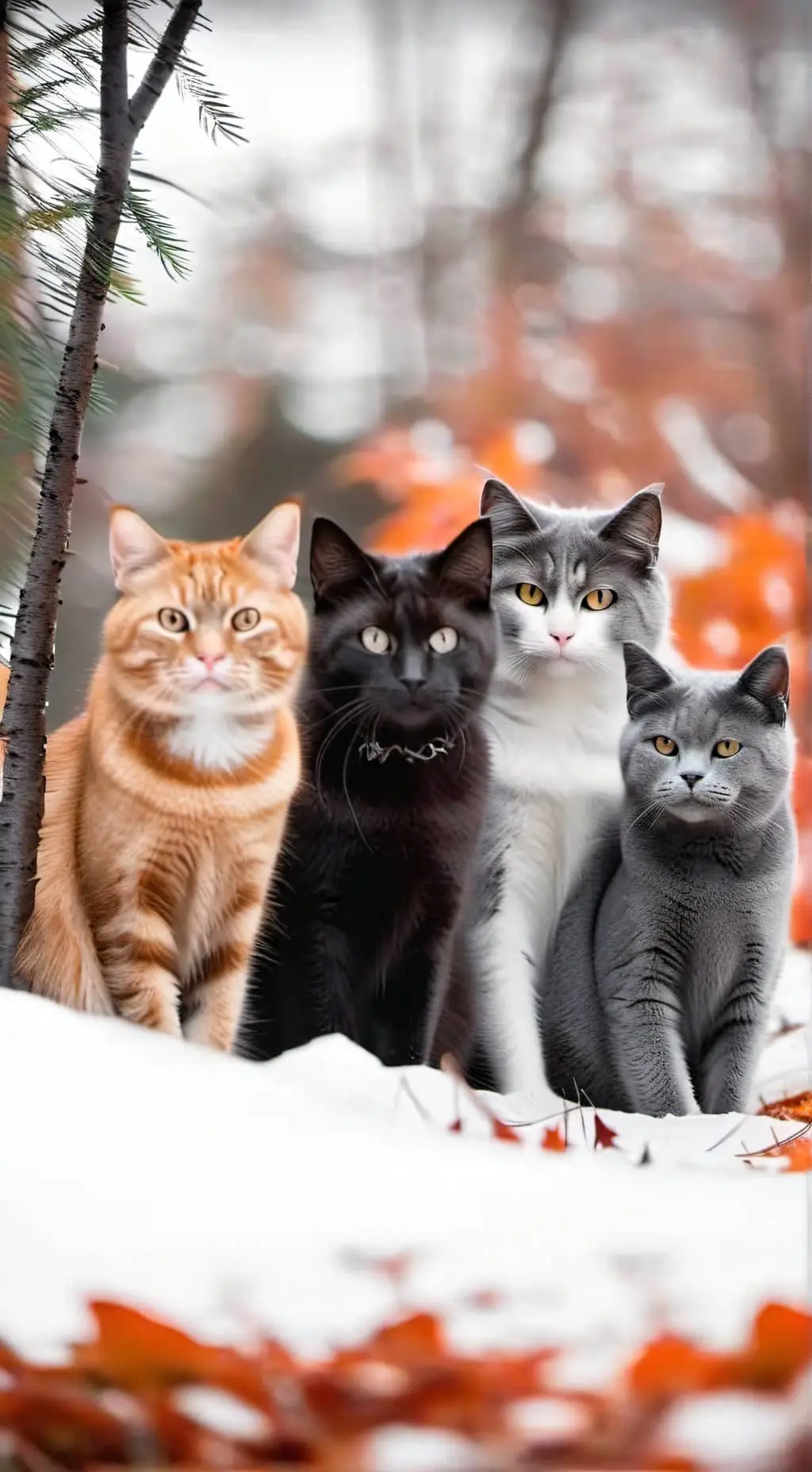 ai character: Jjk into cats background