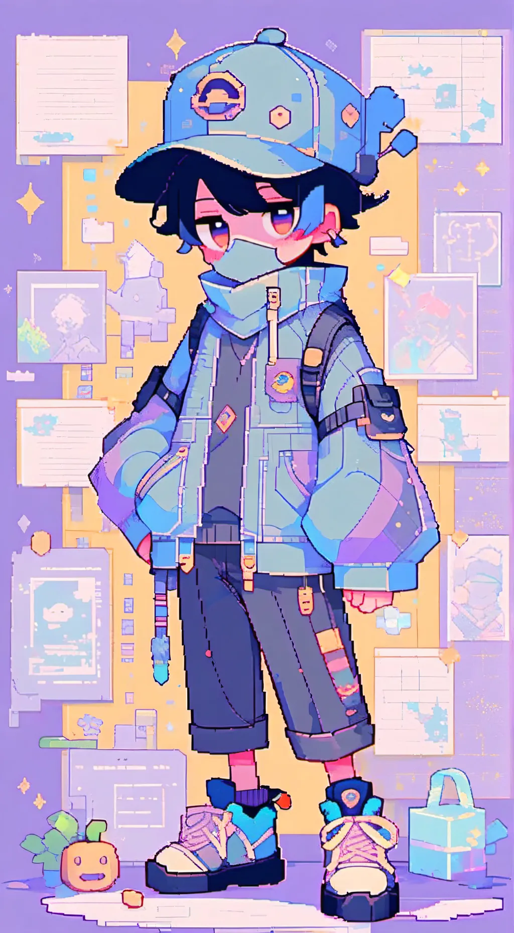 ai character: Dw kiss count background