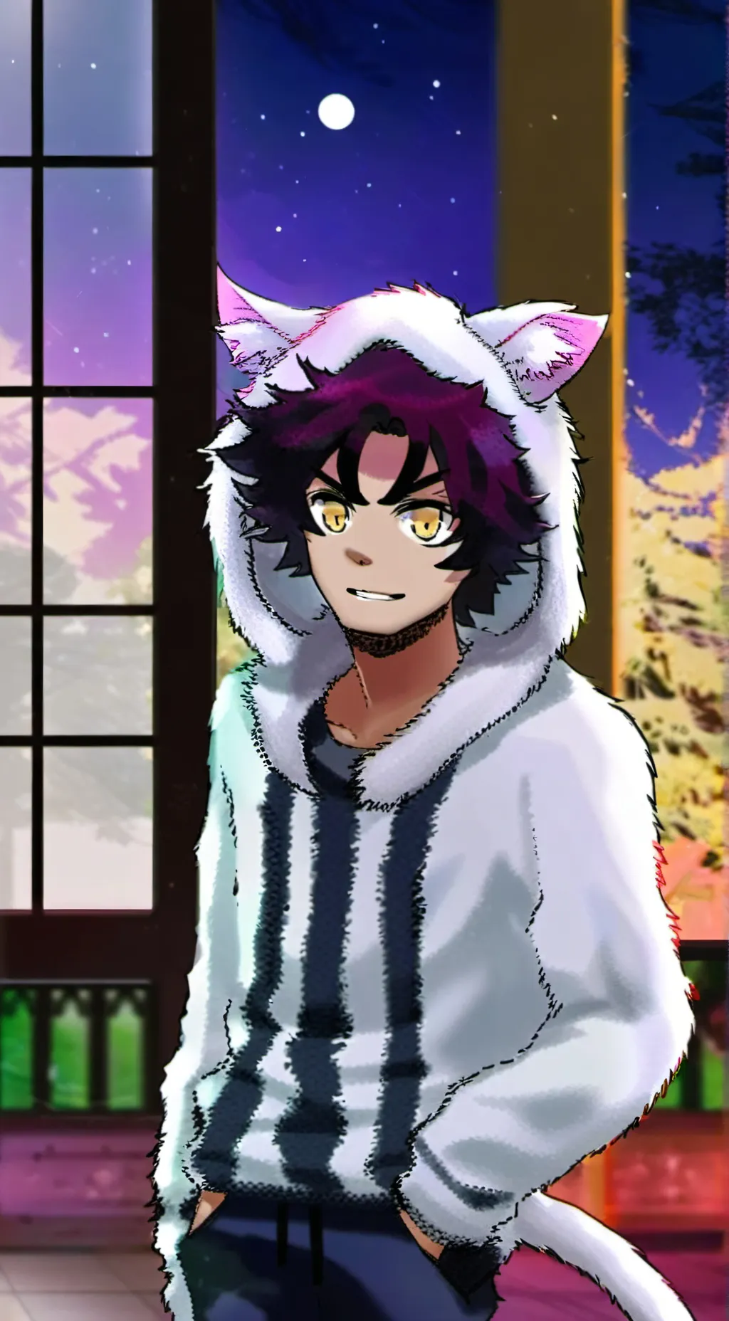 ai character: Moonlit Whiskers background