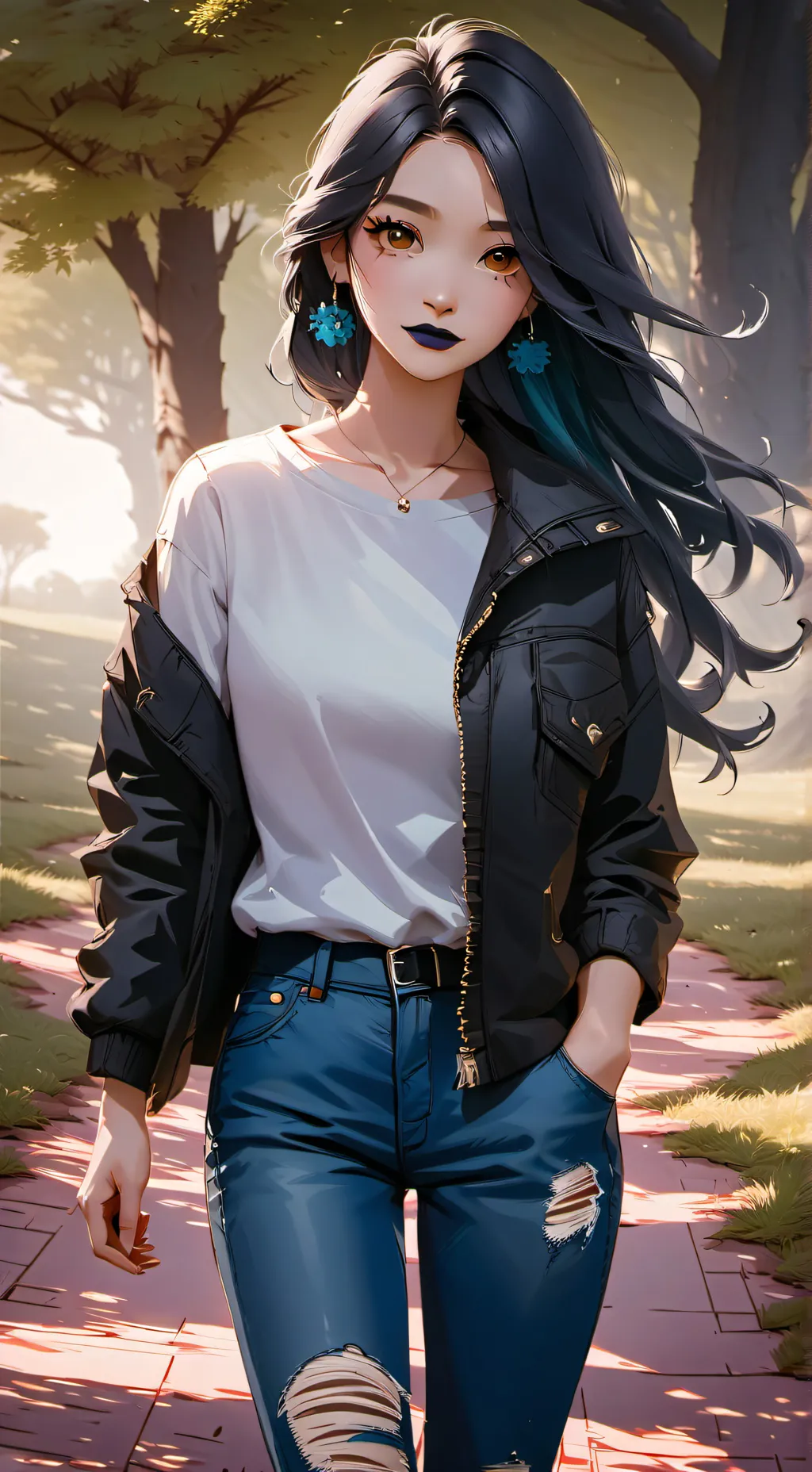 ai character: Sapphire background