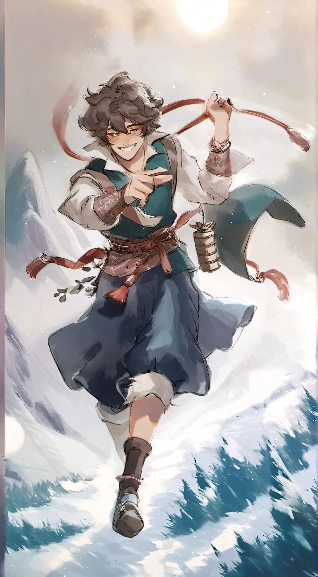 ai character: leo Valdez  background