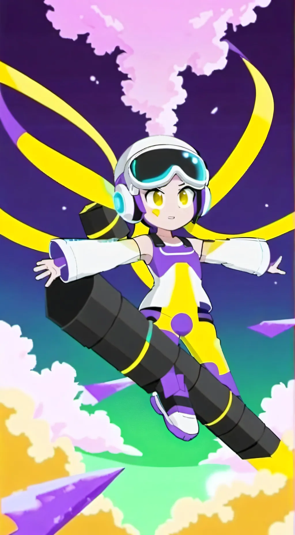 ai character: Fun bot female  background