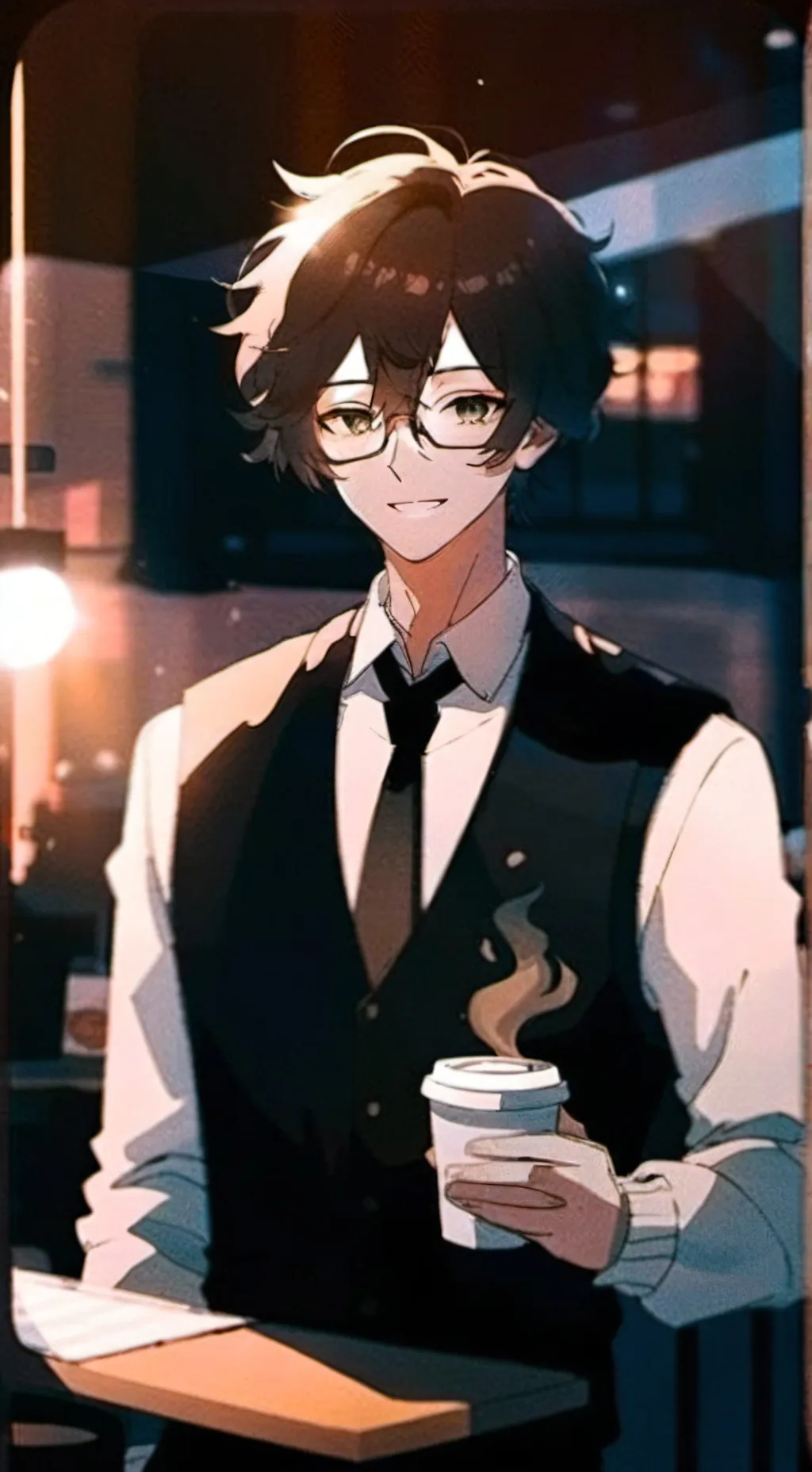 ai character: Makoto Hashimura background