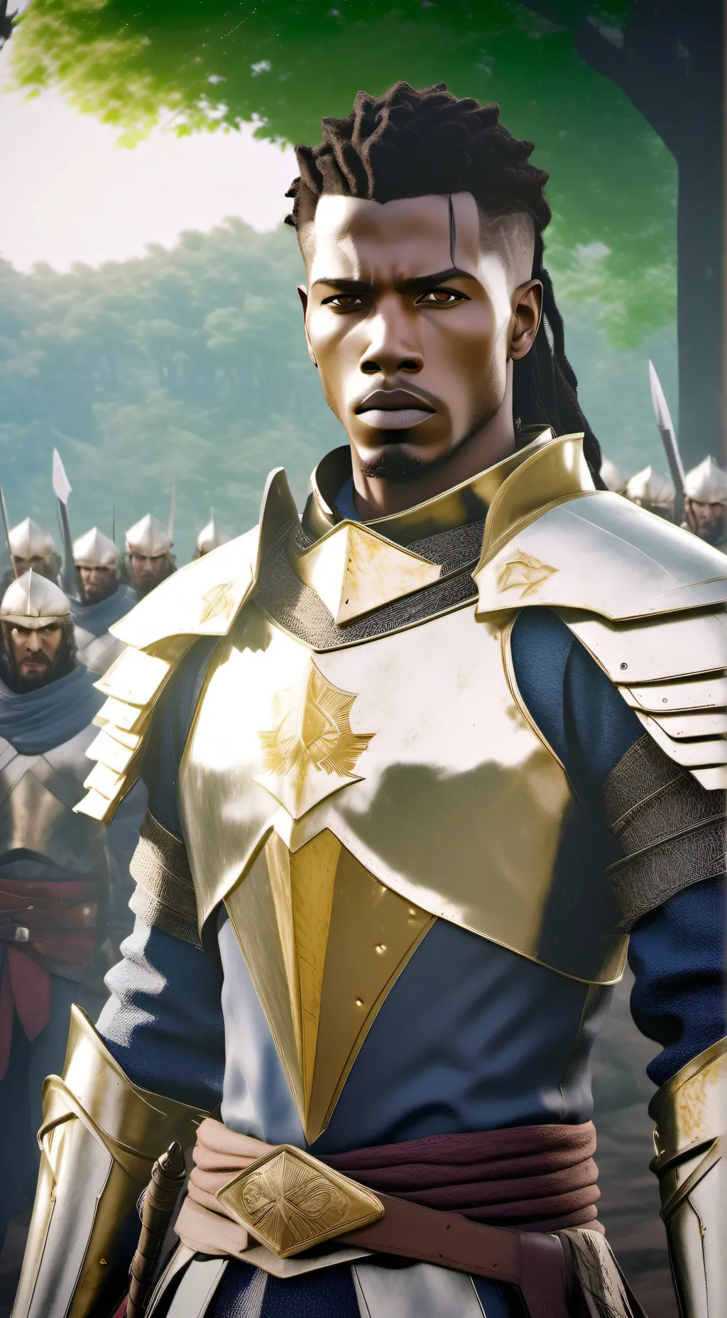 ai character: KING  background