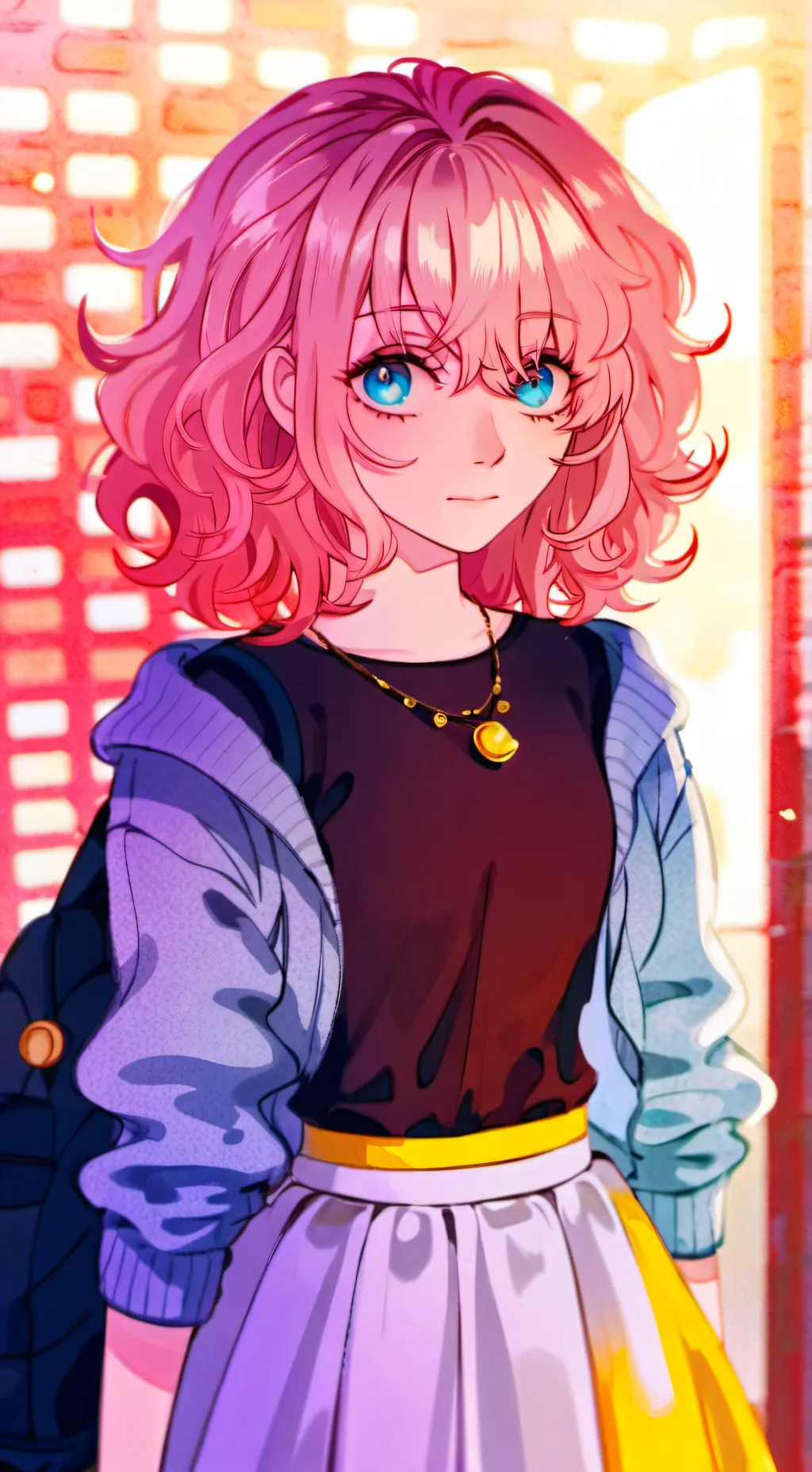 ai character: Snow background