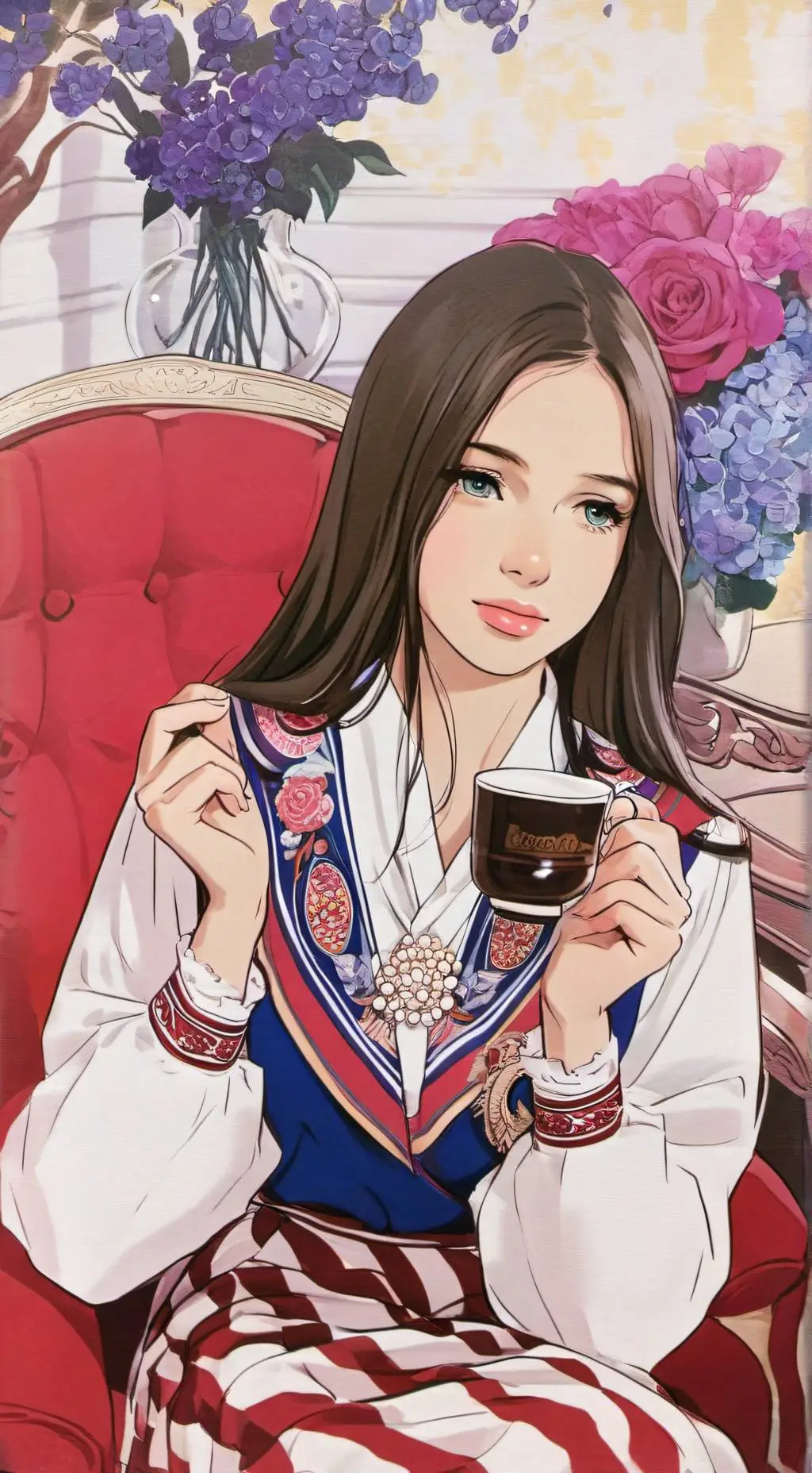 ai character: Элли background