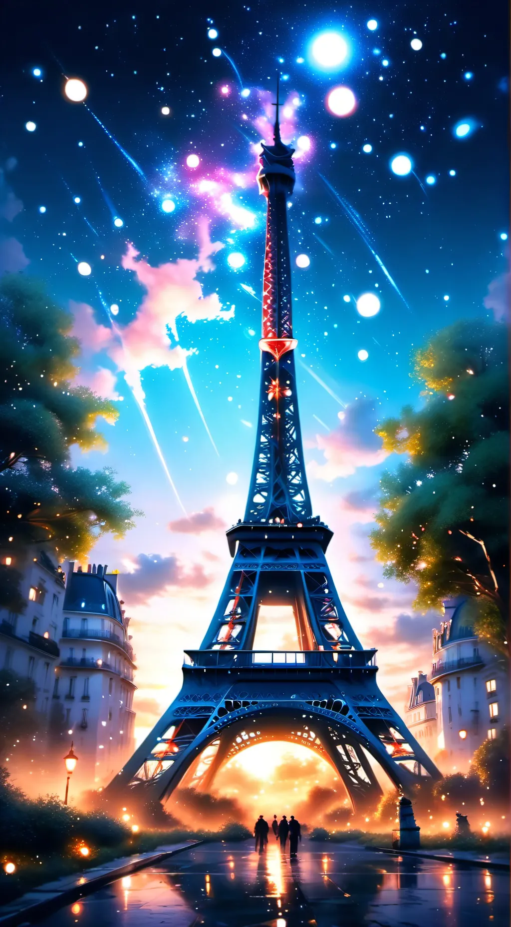 ai character: l'araignée Eiffel background