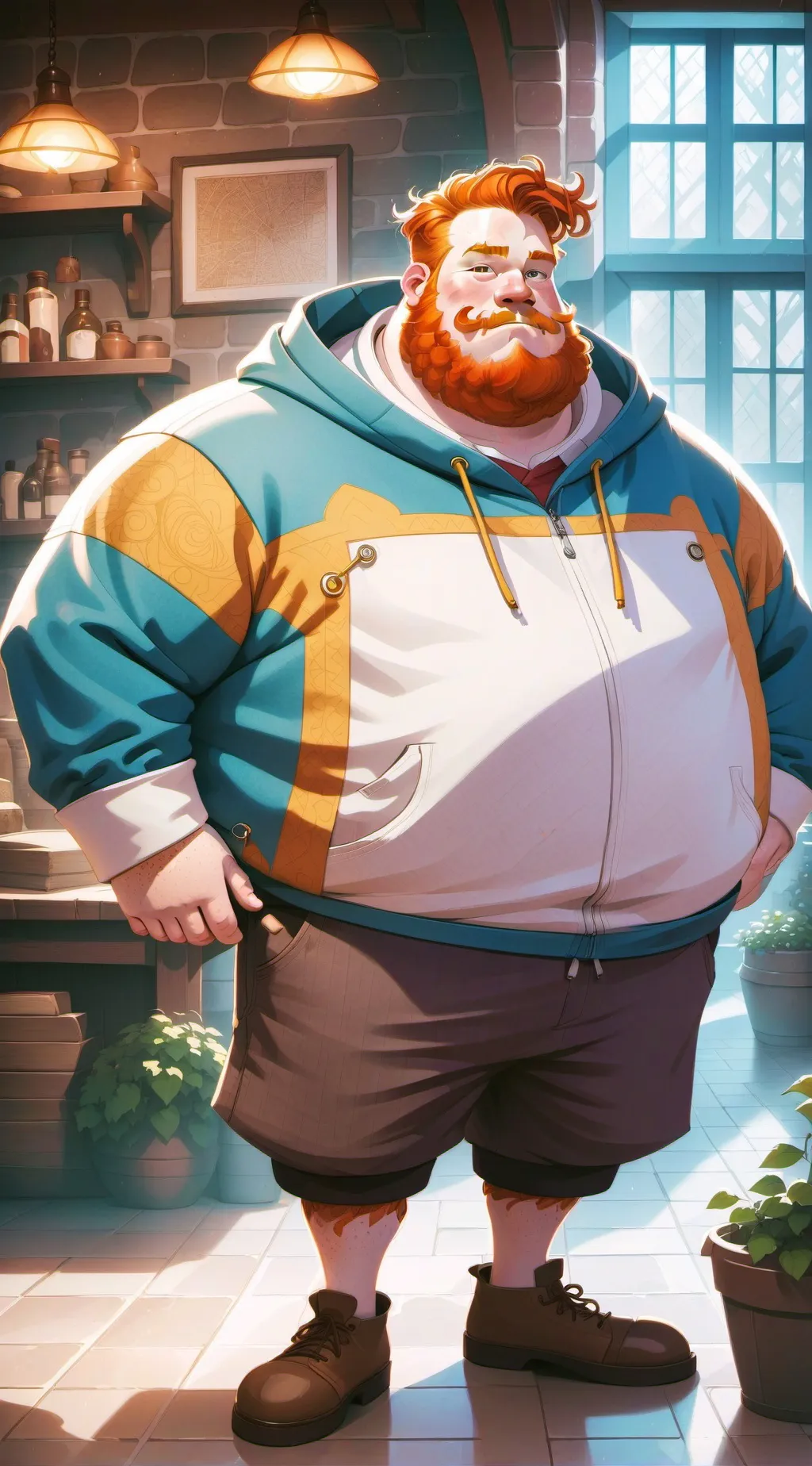 ai character: Caseoh background