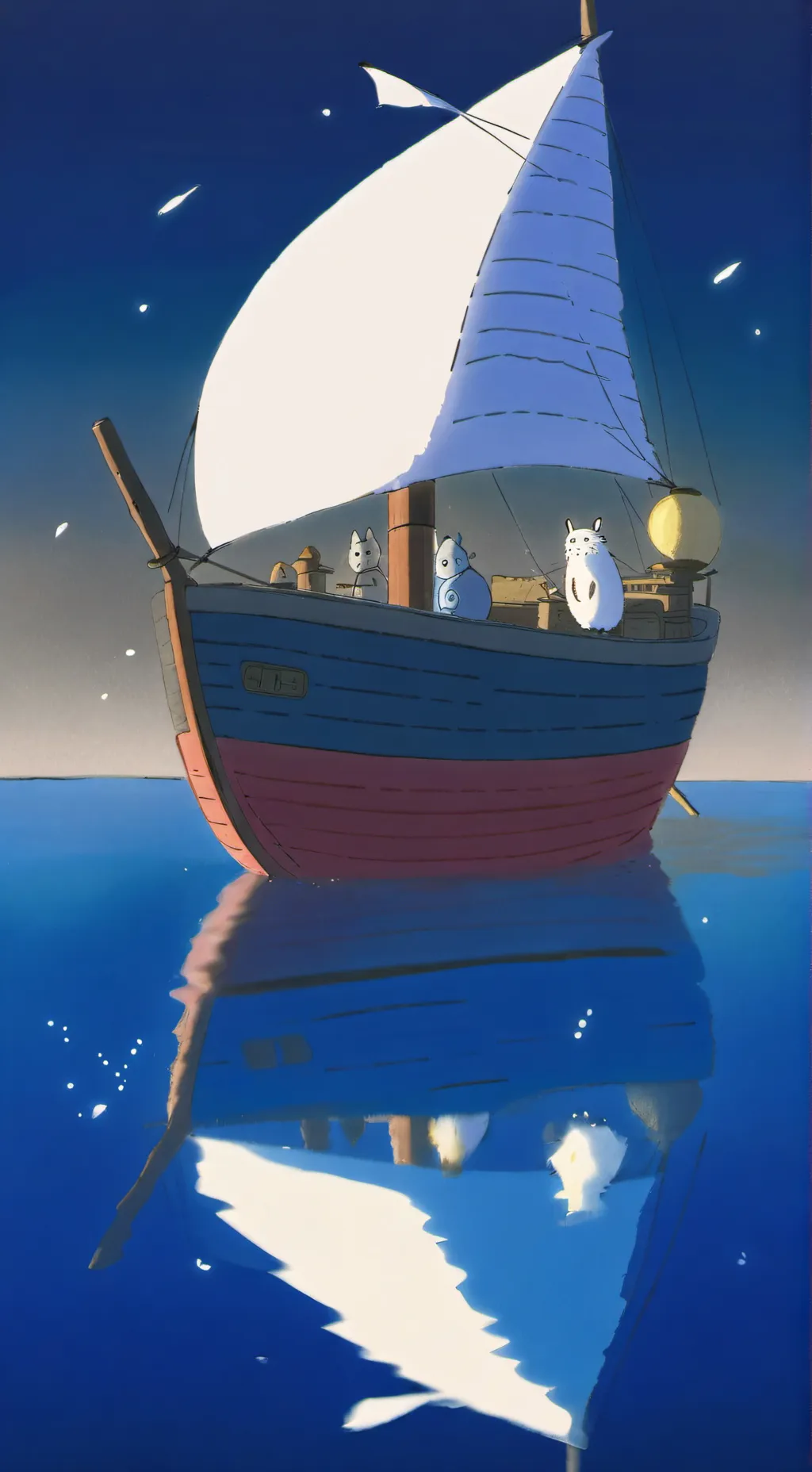 ai character: Boat background