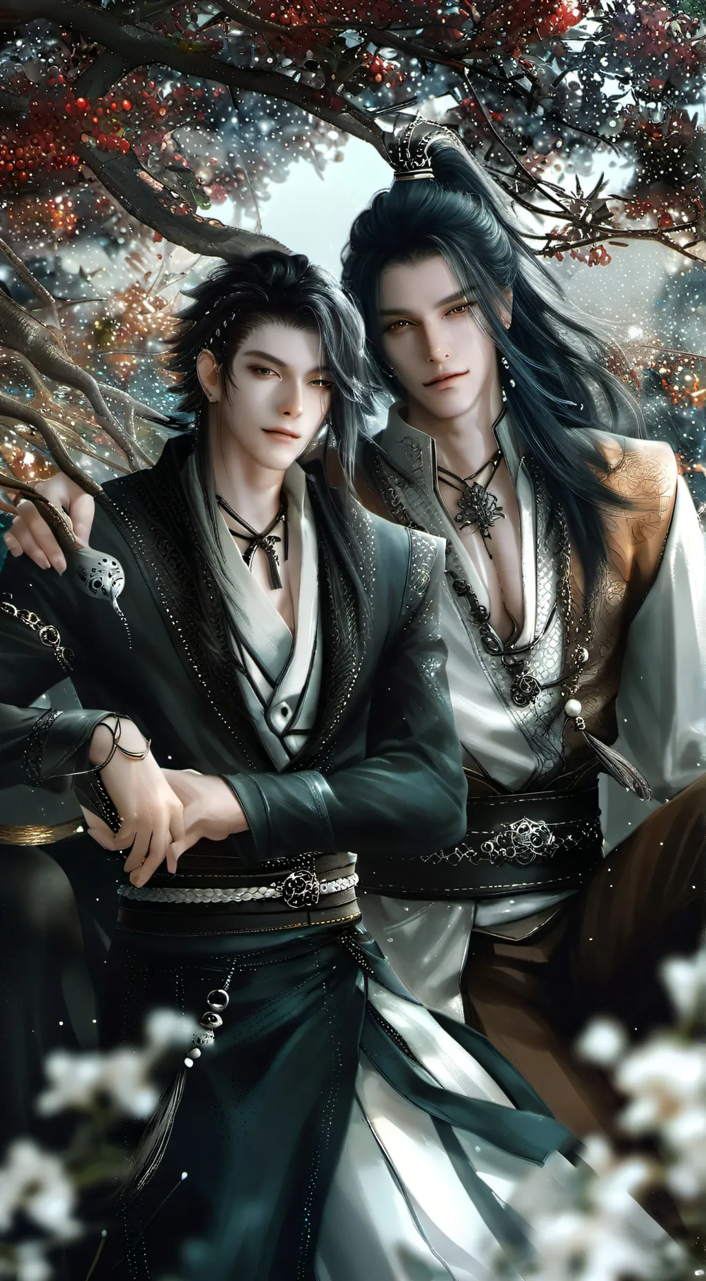 ai character: muichiro x genya background