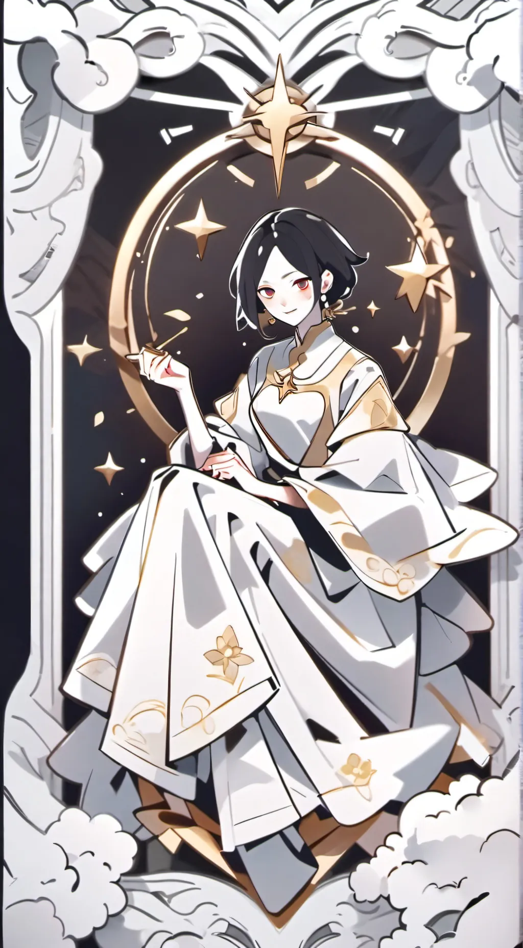 ai character:  gossip meme background