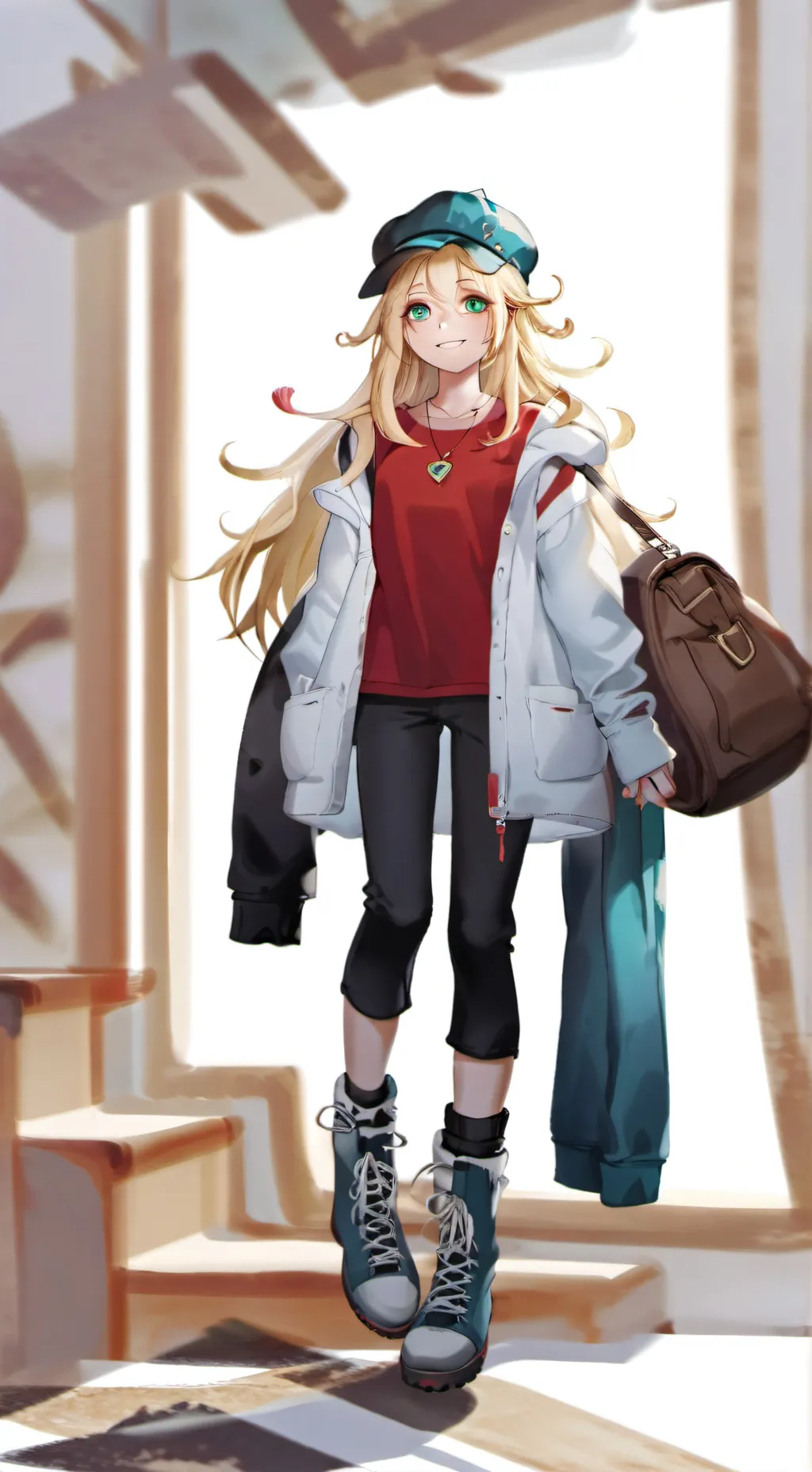 ai character: Akari  background