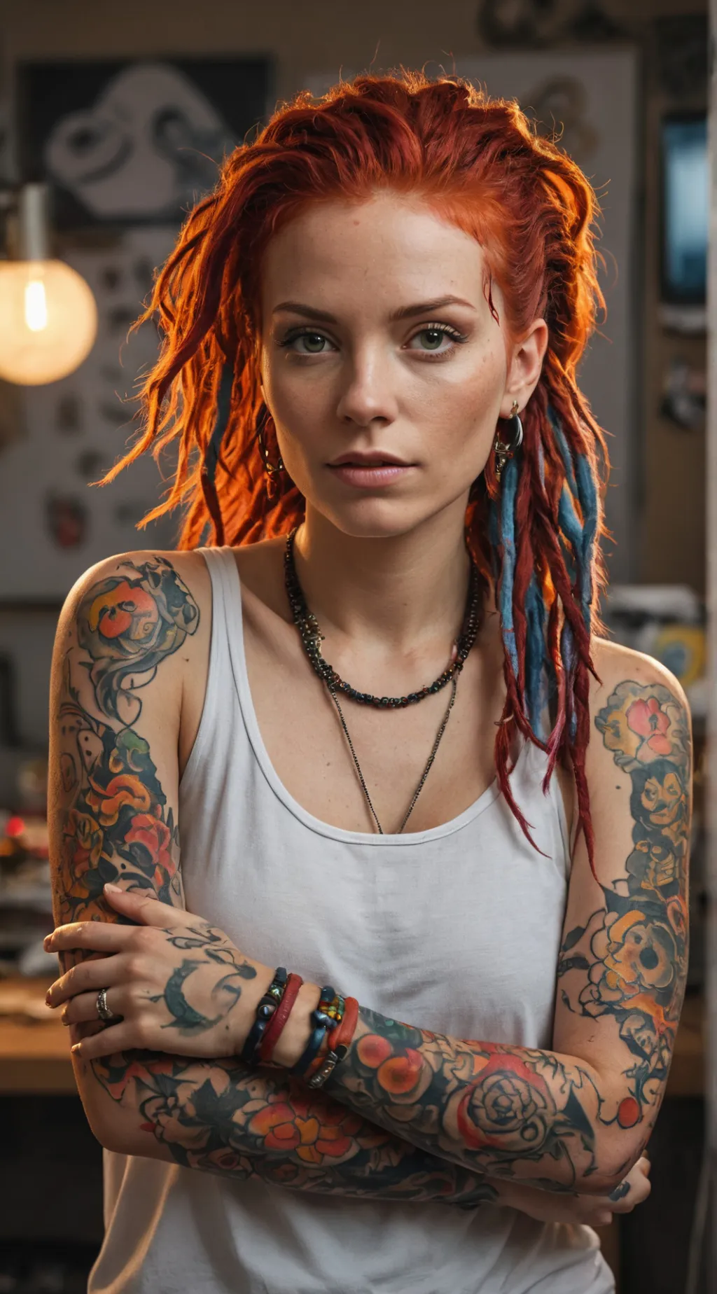 ai character: Вика background