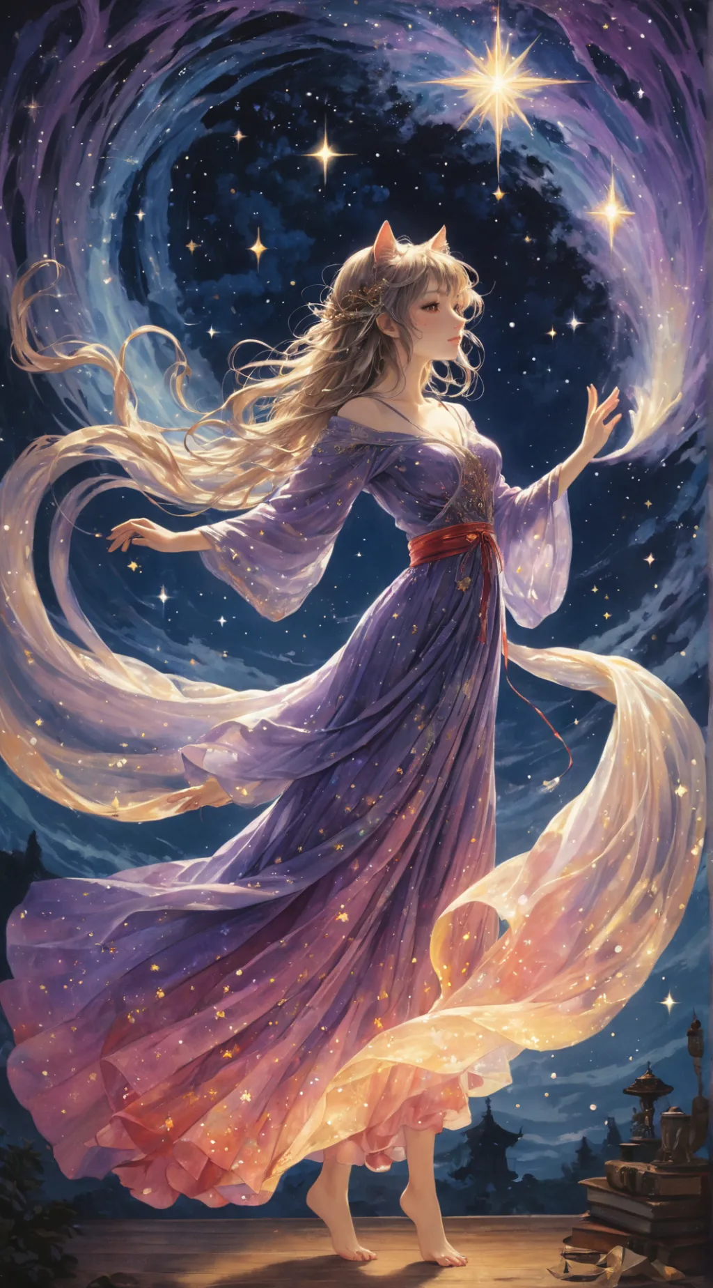 ai character: Luna background