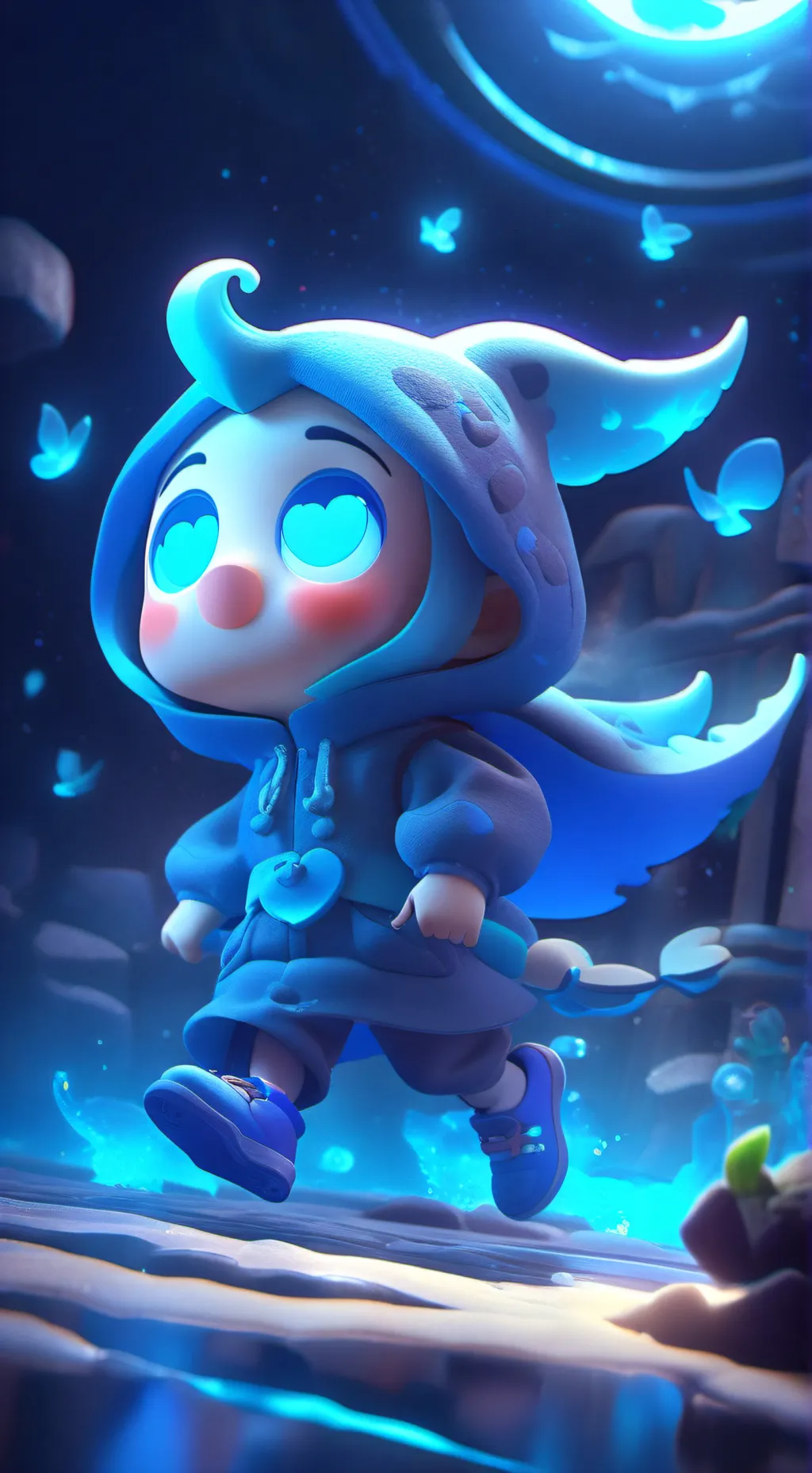 ai character: s c p 999 background